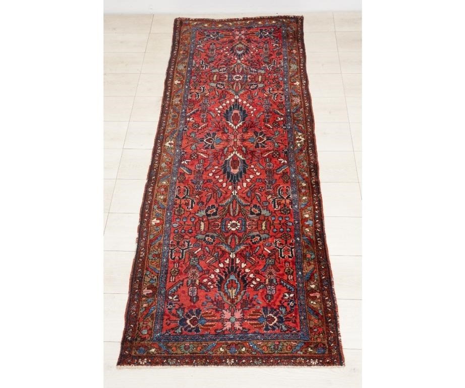 Sarouk hall runner with floral 28a2b1