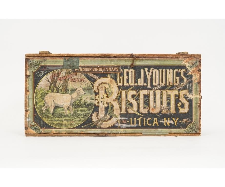 George J Young s Biscuits box 28a2f5