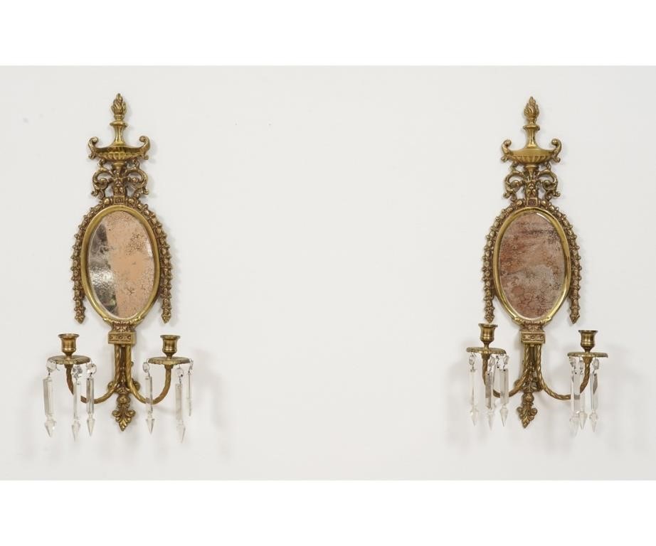 Pair of Italian style brass wall 28a2fc
