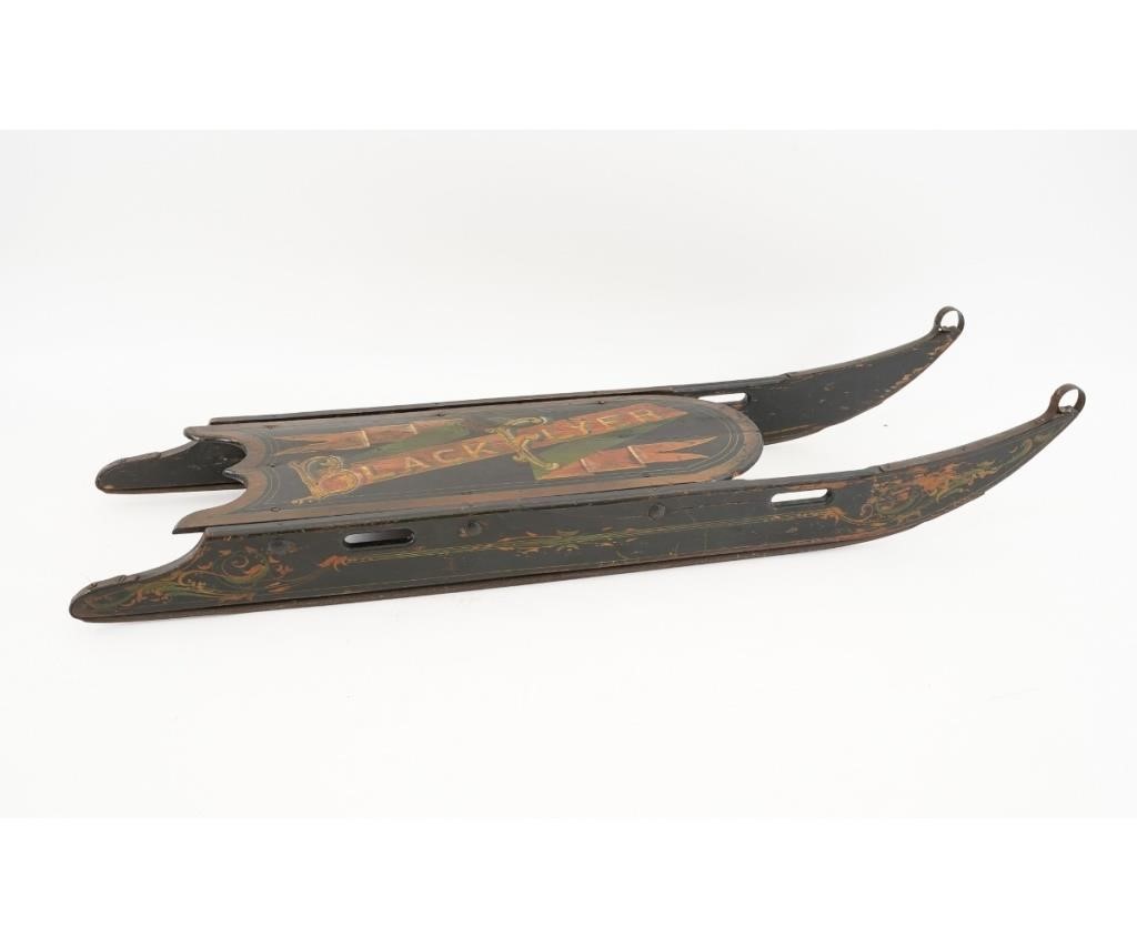 Early Black Flyer childs sled with