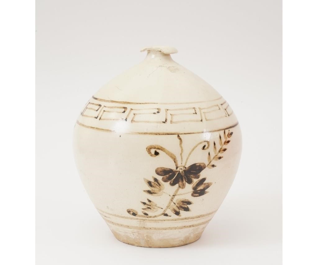 Chinese Tsu Chou ware vase of ovoid 28a47e