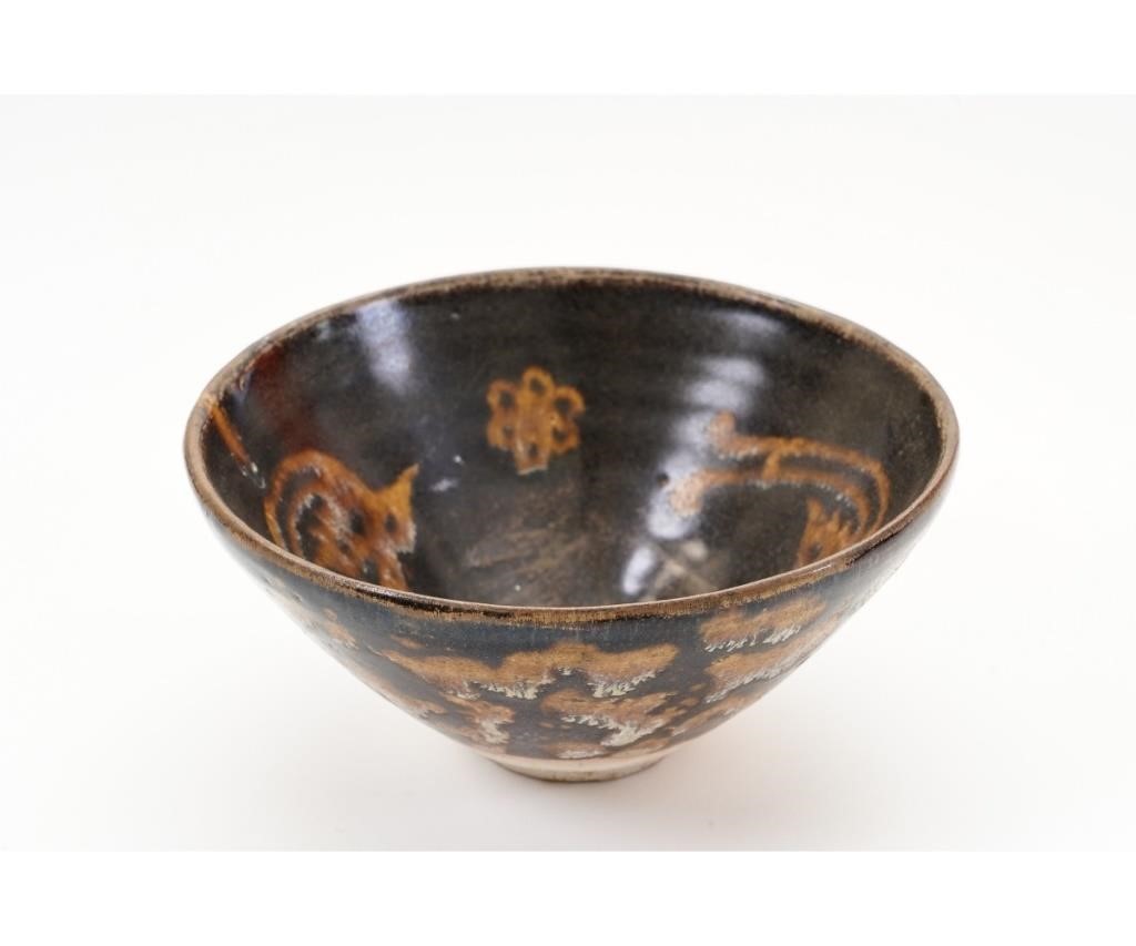 Chinese Jizhou ware tea bowl with 28a49d