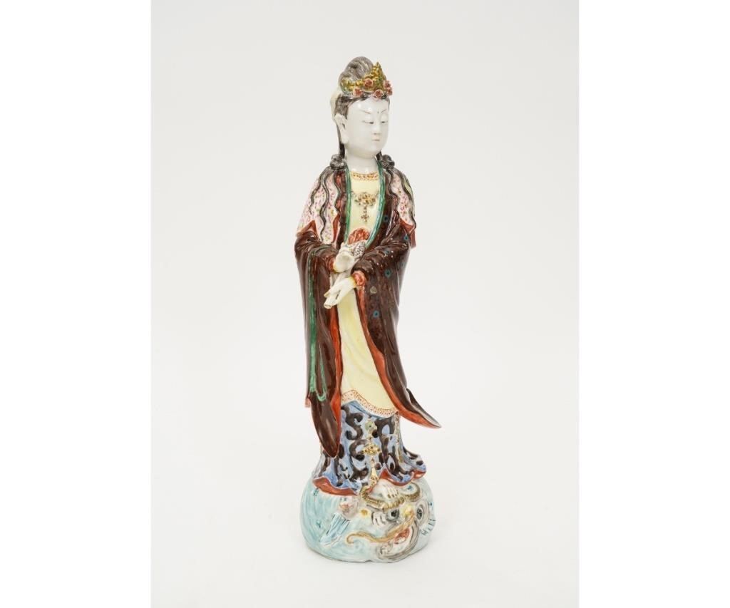 Asian porcelain figure of a woman with