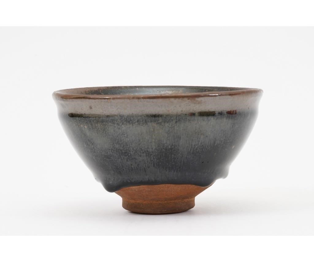 Chinese Chen teal bowl with black