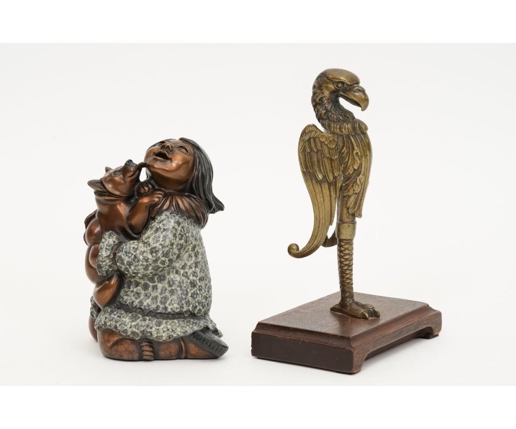 Jacques Mary Regat bronze figure