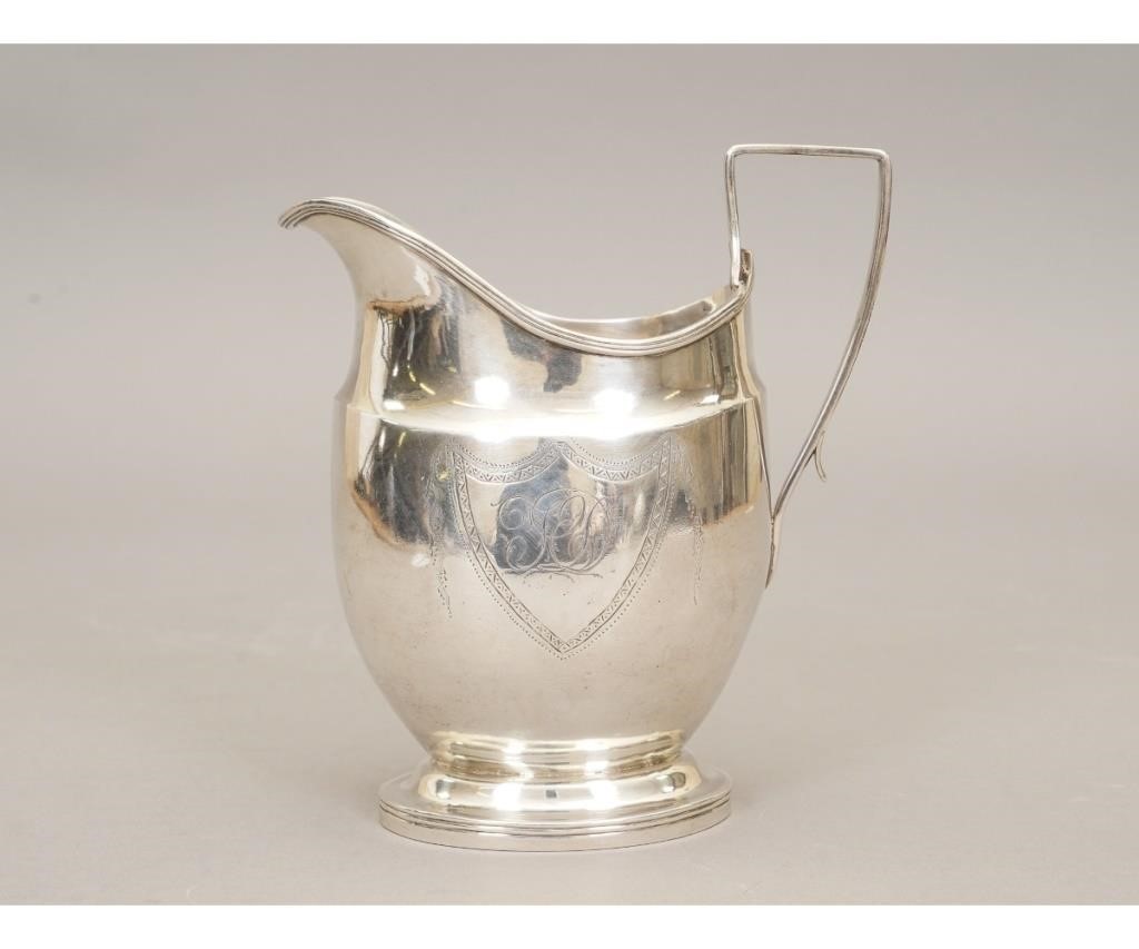 Coin silver creamer by Samuel Williamson,