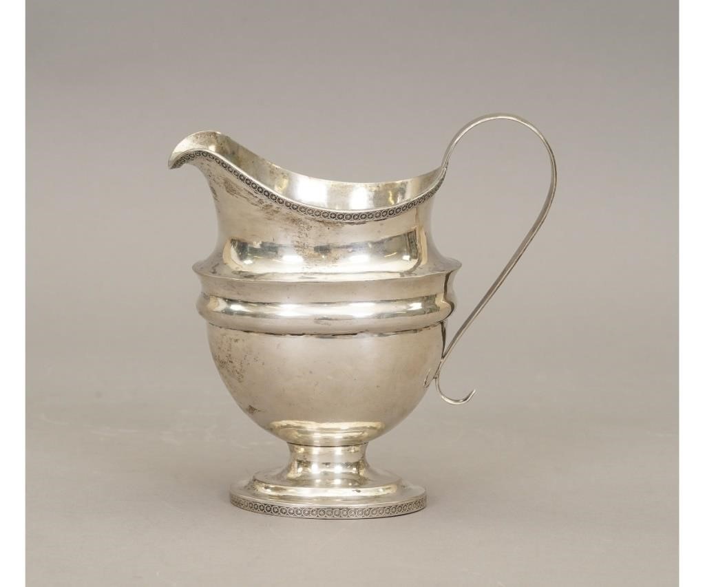 Rare coin silver pitcher by Charles