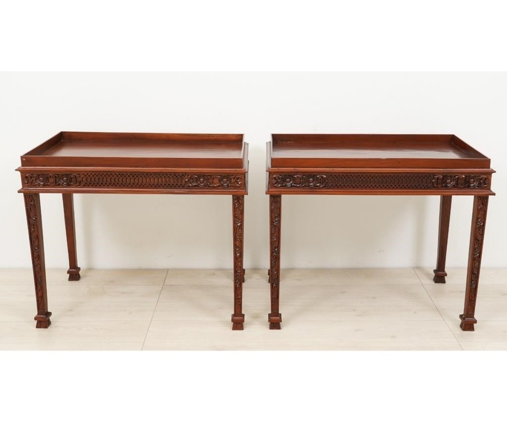 Pair of Chippendale style mahogany 28a58d