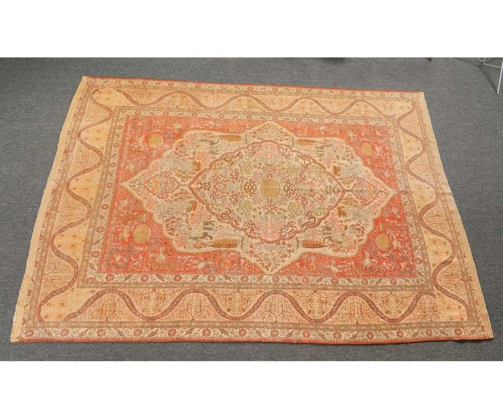 Room size Tabriz carpet, probably