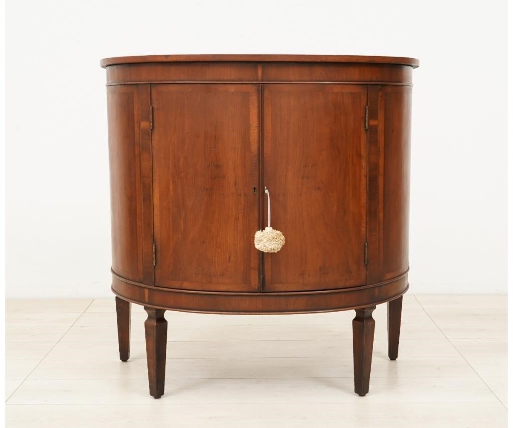 Baker Furniture mahogany demilune