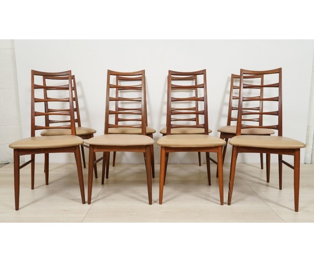 Set of eight Danish modern teak 28a603