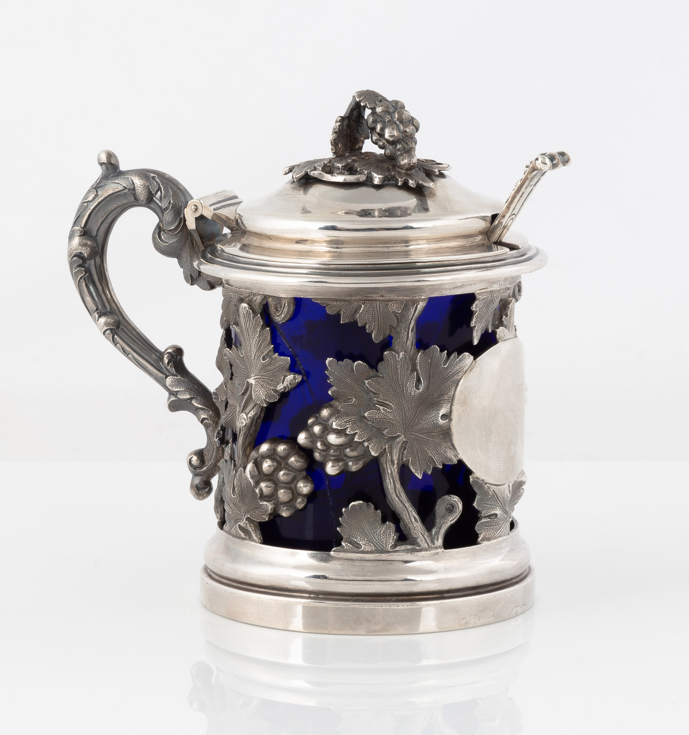 REGENCY SILVER MUSTARD POT by Hamilton