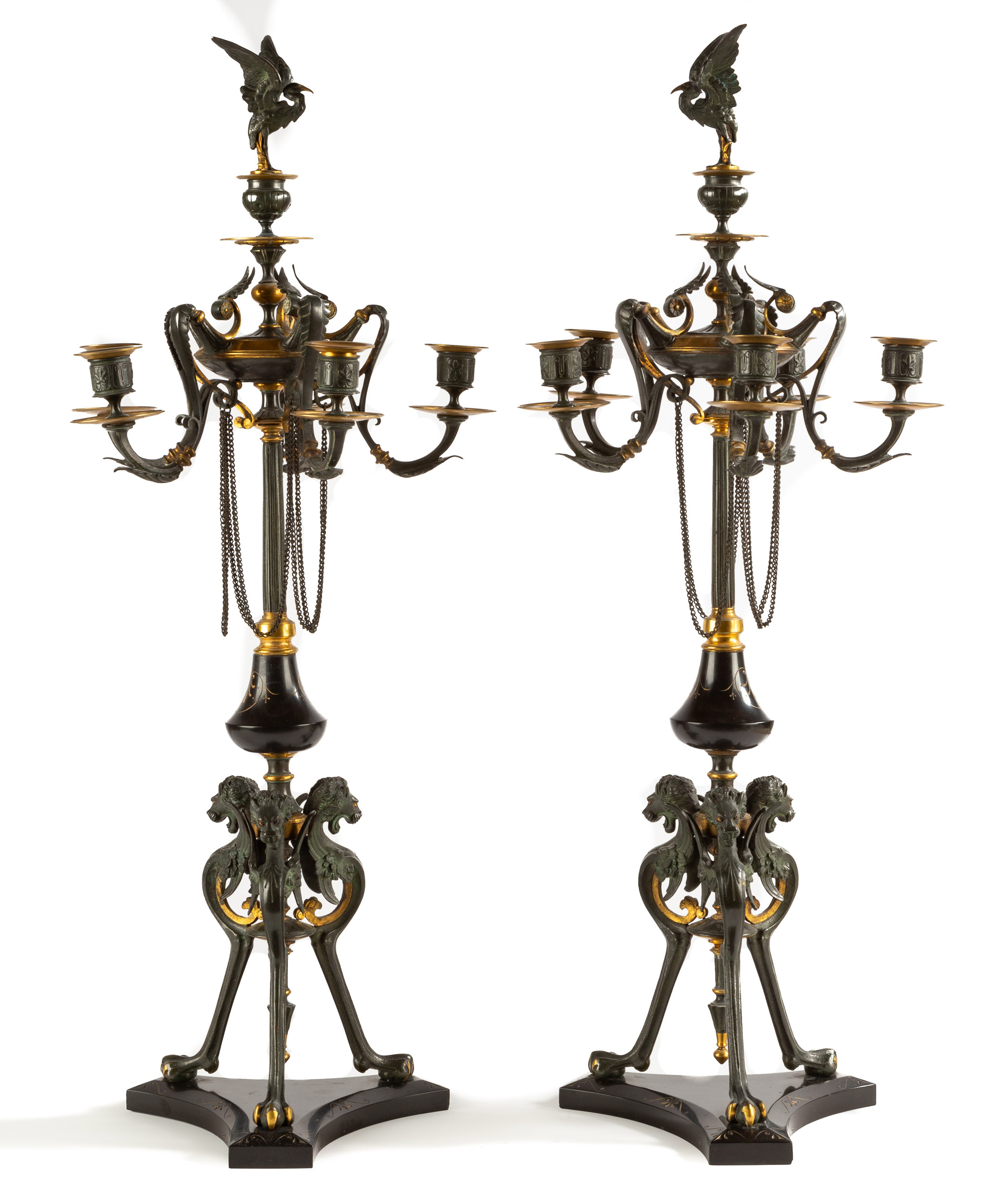 ATTRIBUTED TO F BARBEDIENNE PAIR 28d21d