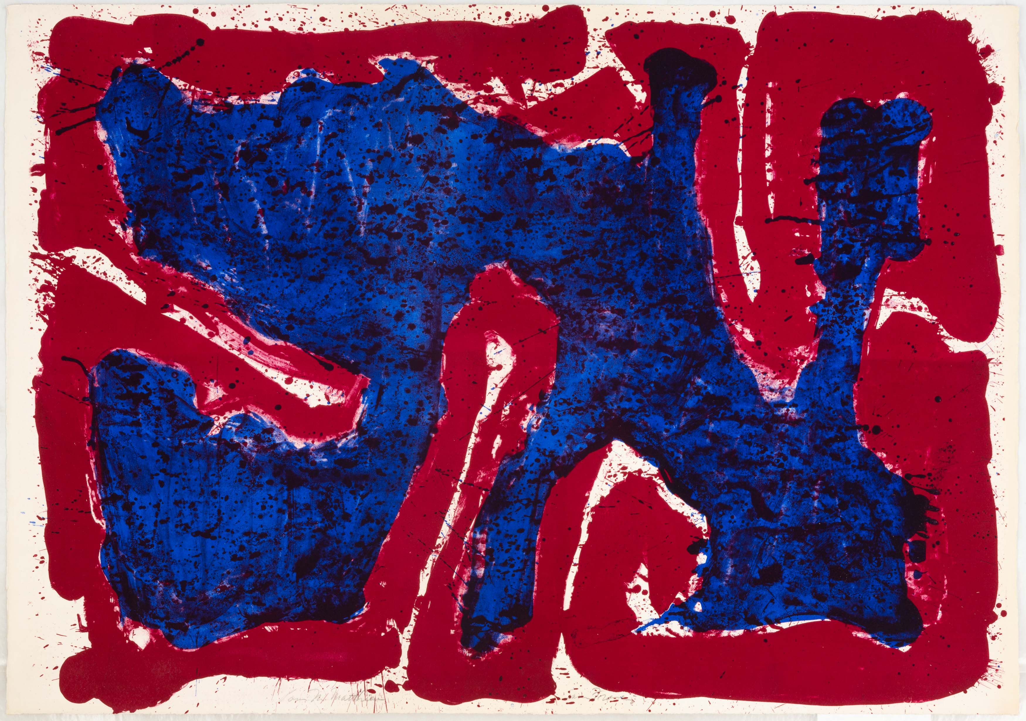 SAM FRANCIS (AMERICAN, 1923-1994) LOVER,