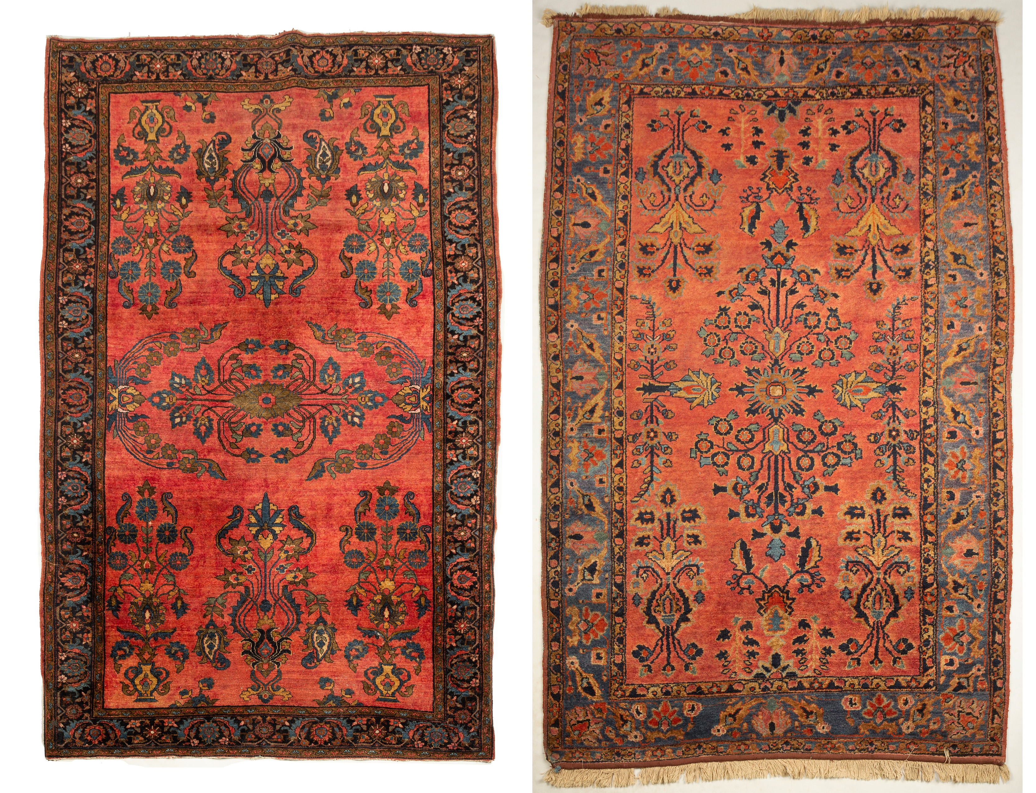  2 SAROUK ORIENTAL RUGS Early 28d314