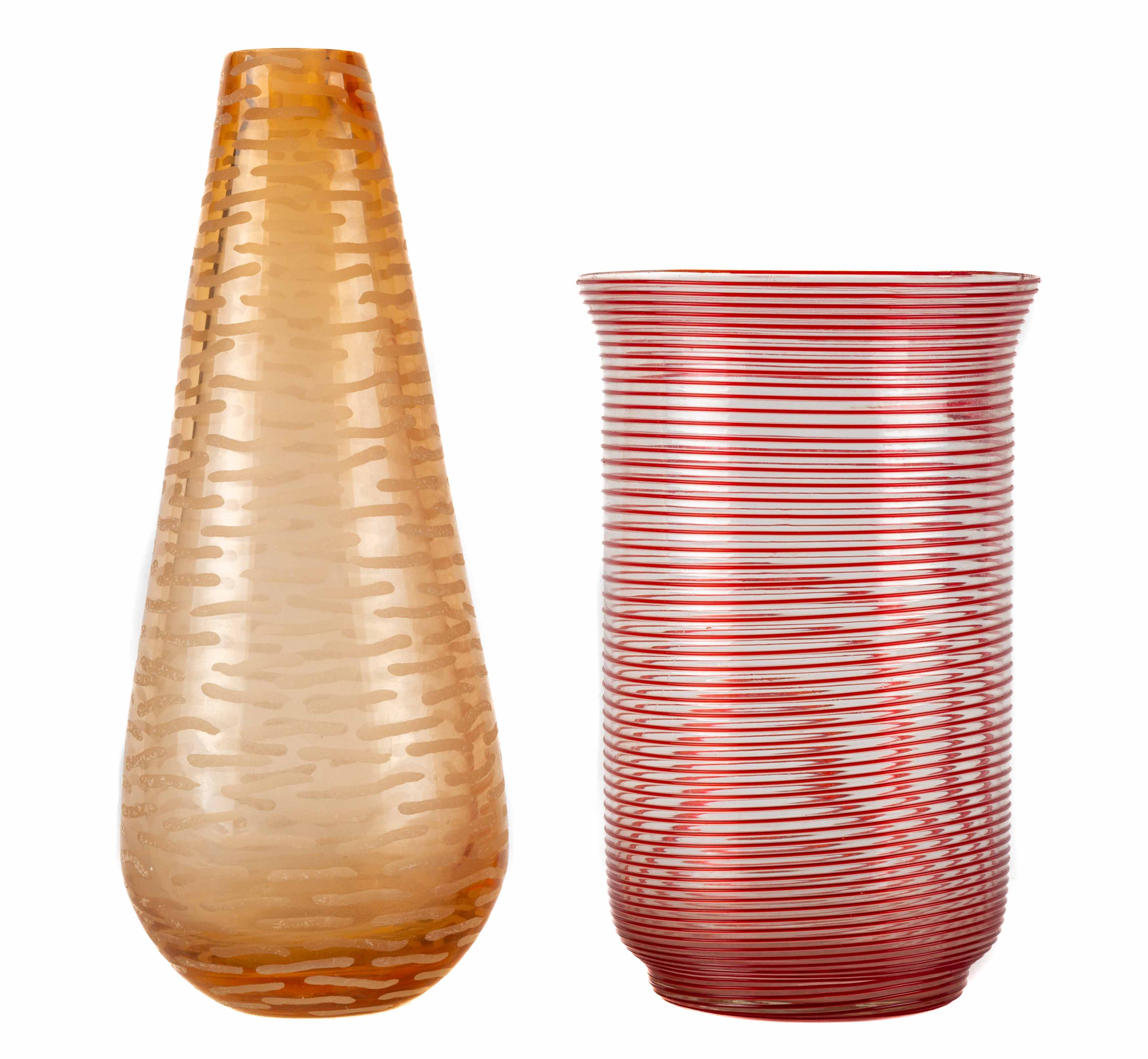 ITALIAN AND STEUBEN ART GLASS VASES 28d31d