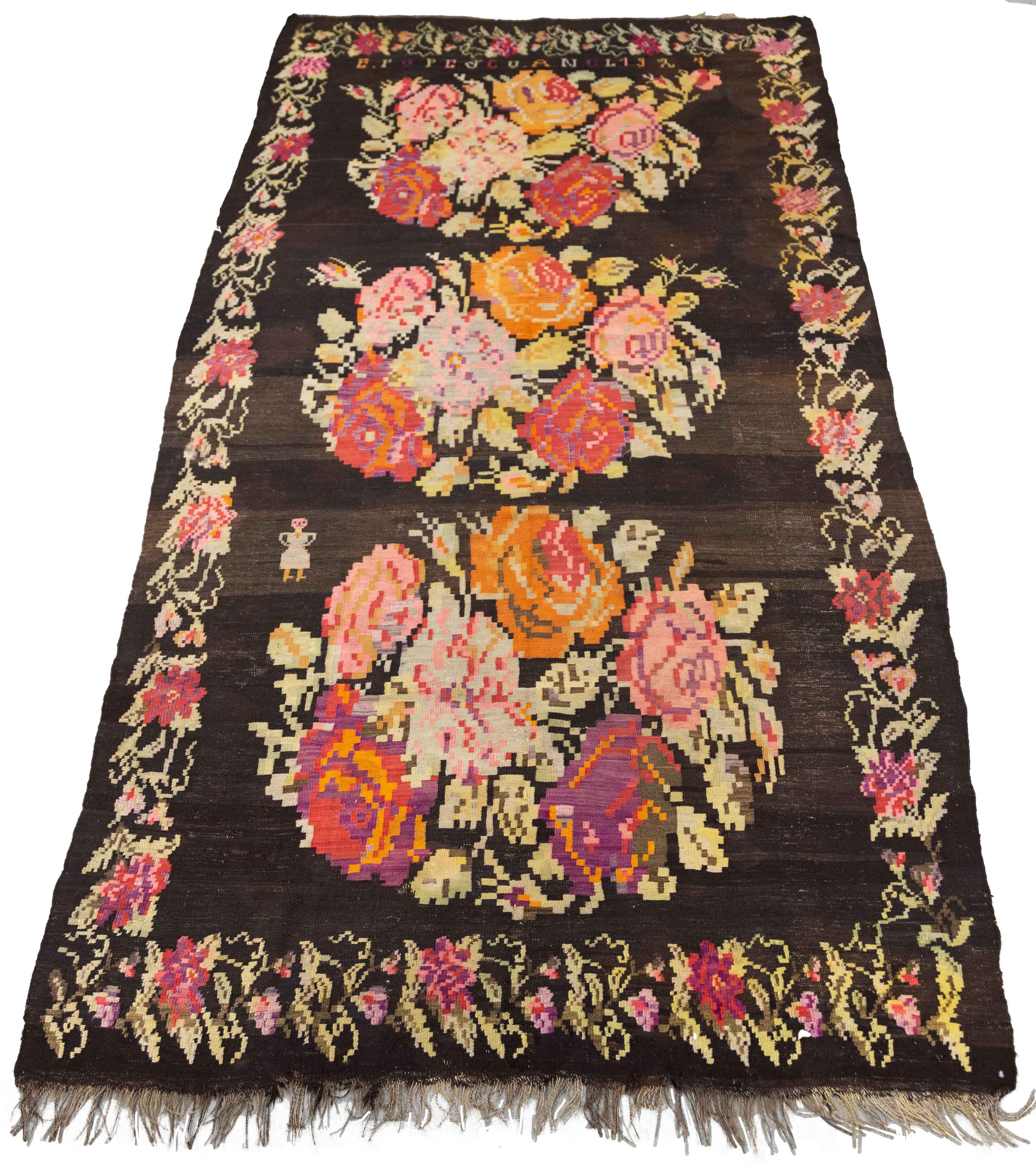 BESSARABIAN KILIM RUG circa 1920.