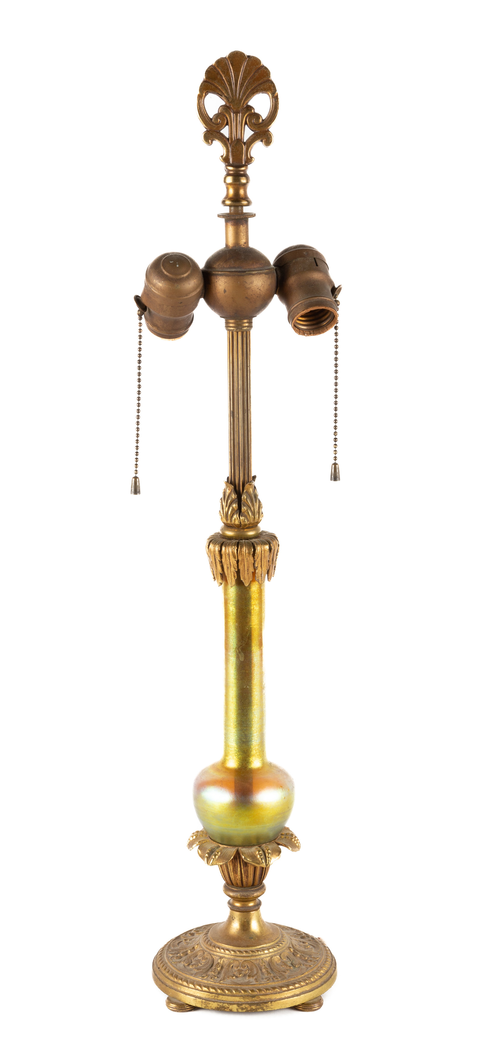 STEUBEN LAMP BASE Early 20th century.