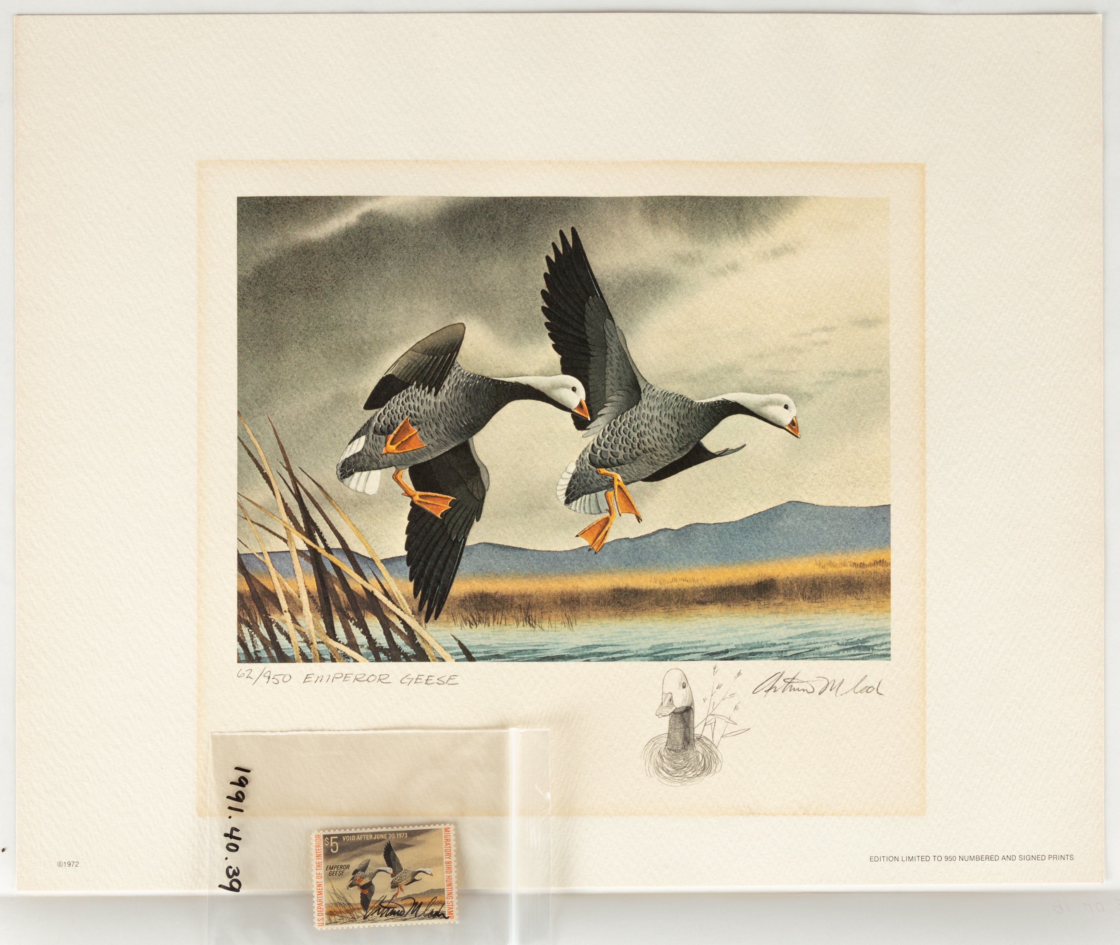 (4) FEDERAL DUCK STAMPS & LITHOGRAPHS