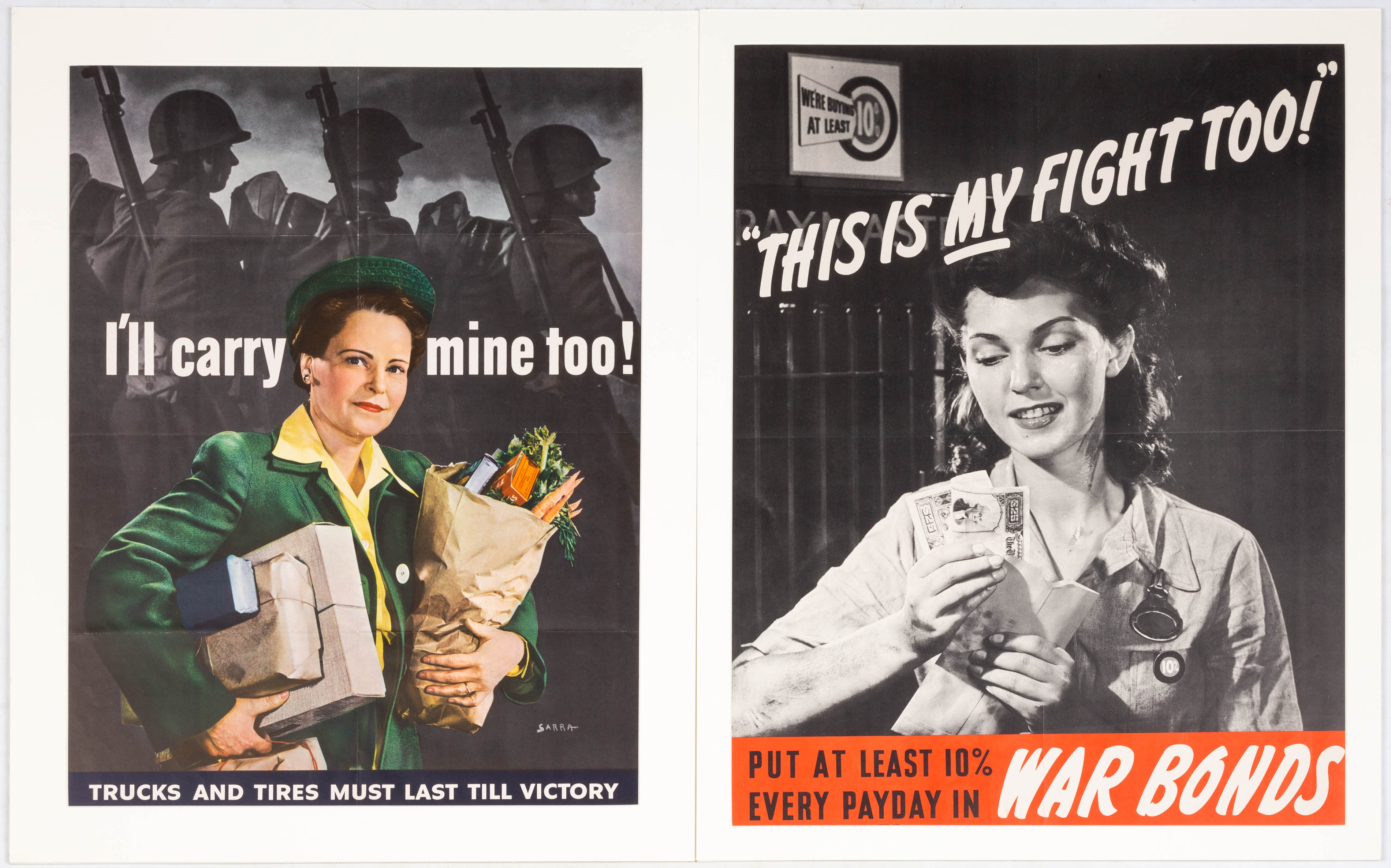  9 WWII WOMEN THEMED WAR POSTERS 28d346