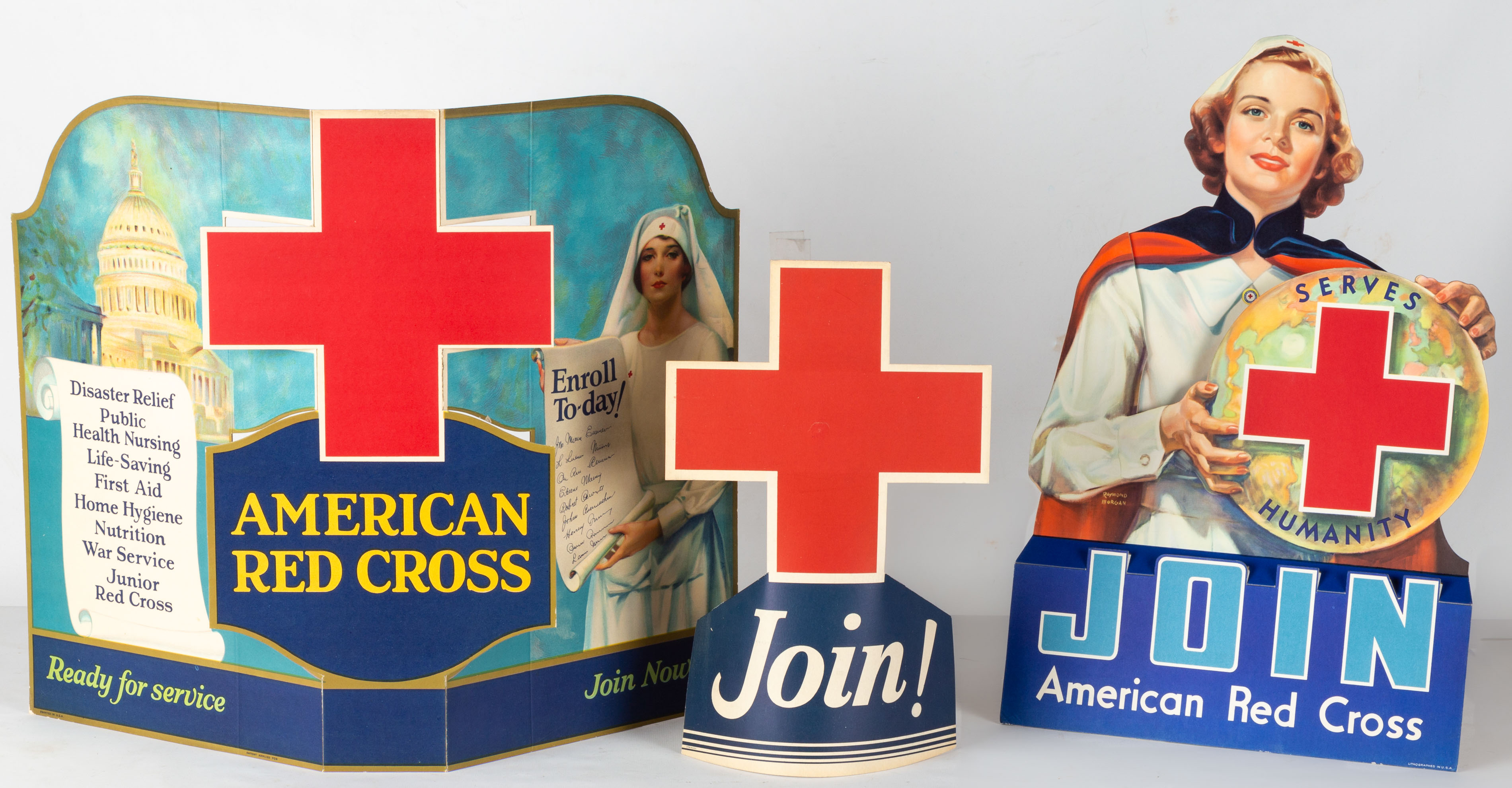 WWII AMERICAN RED CROSS POP UP'S