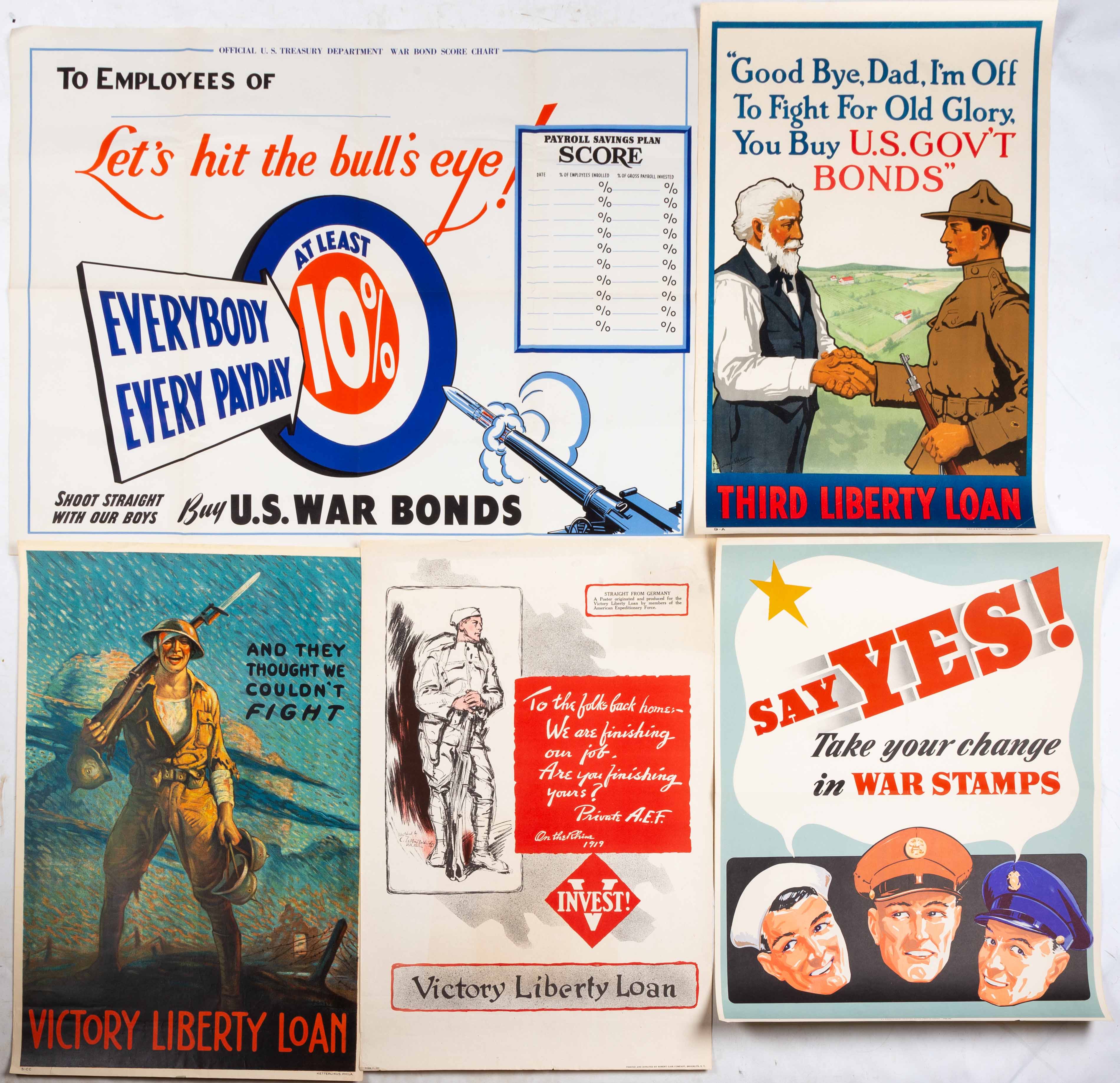  5 WWII POSTERS 5 WWII Posters 28d34a