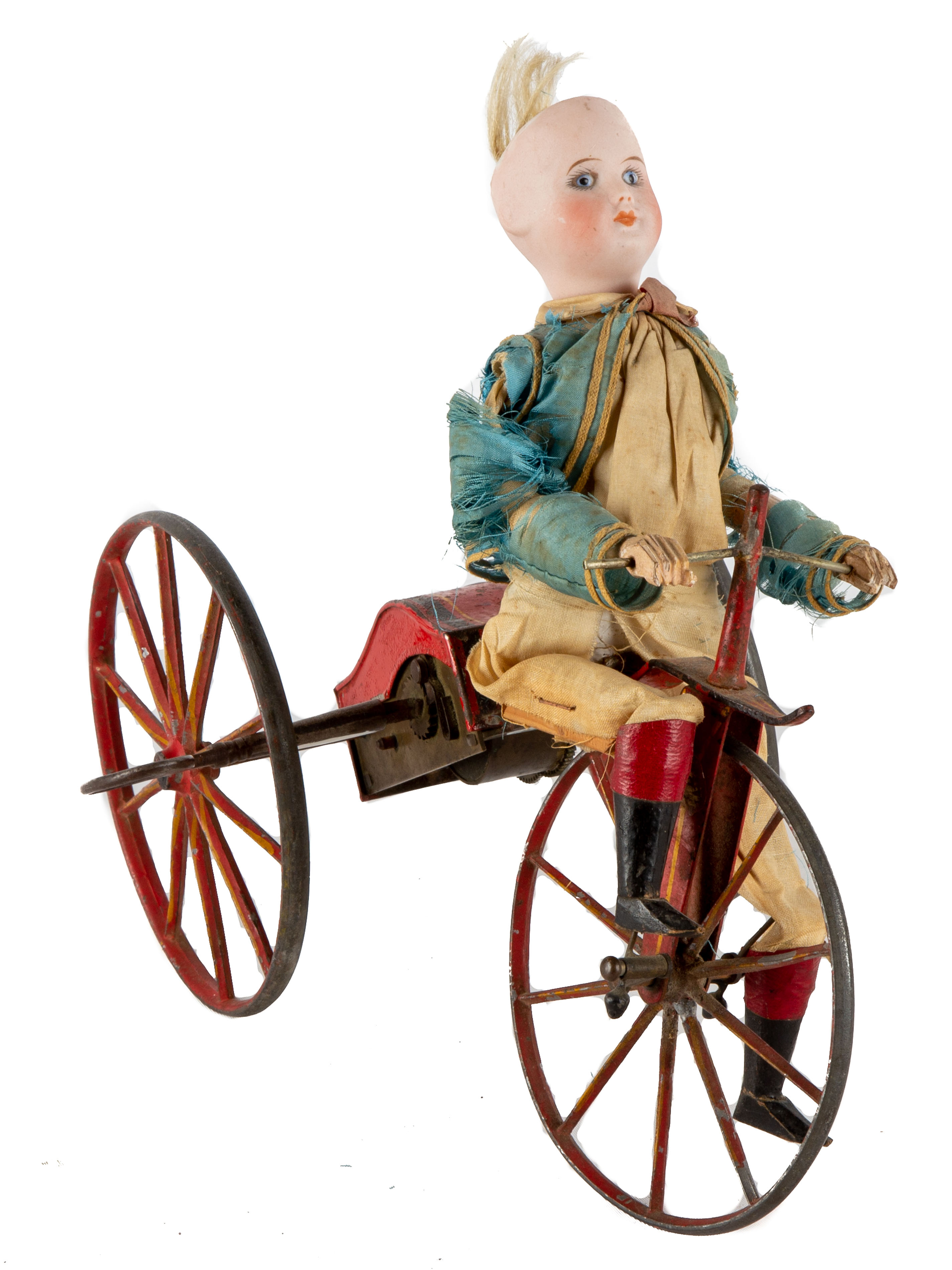 19TH CENTURY VELOCIPEDE CLOCKWORK TOY