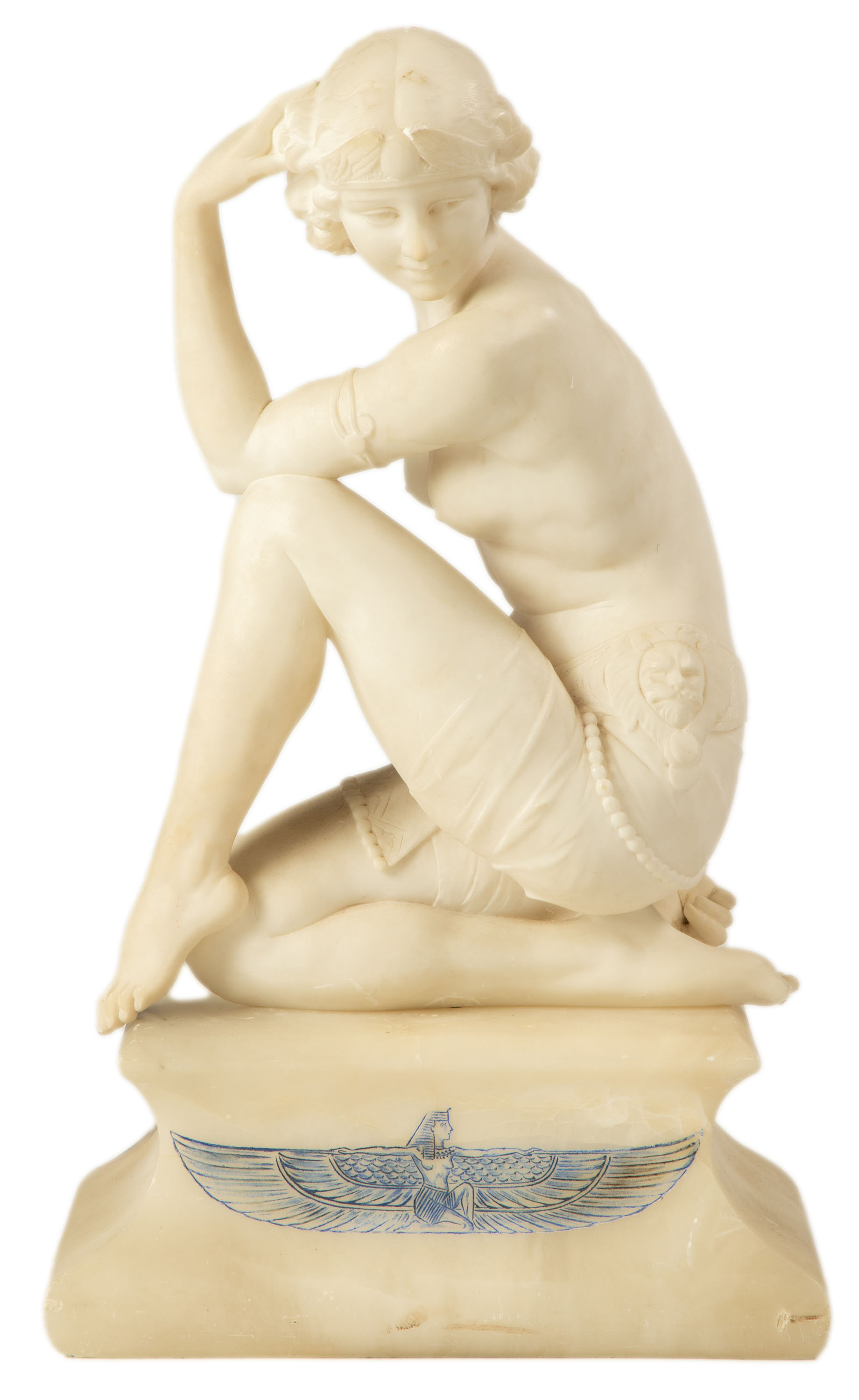 ART DECO ALABASTER SCULPTURE OF