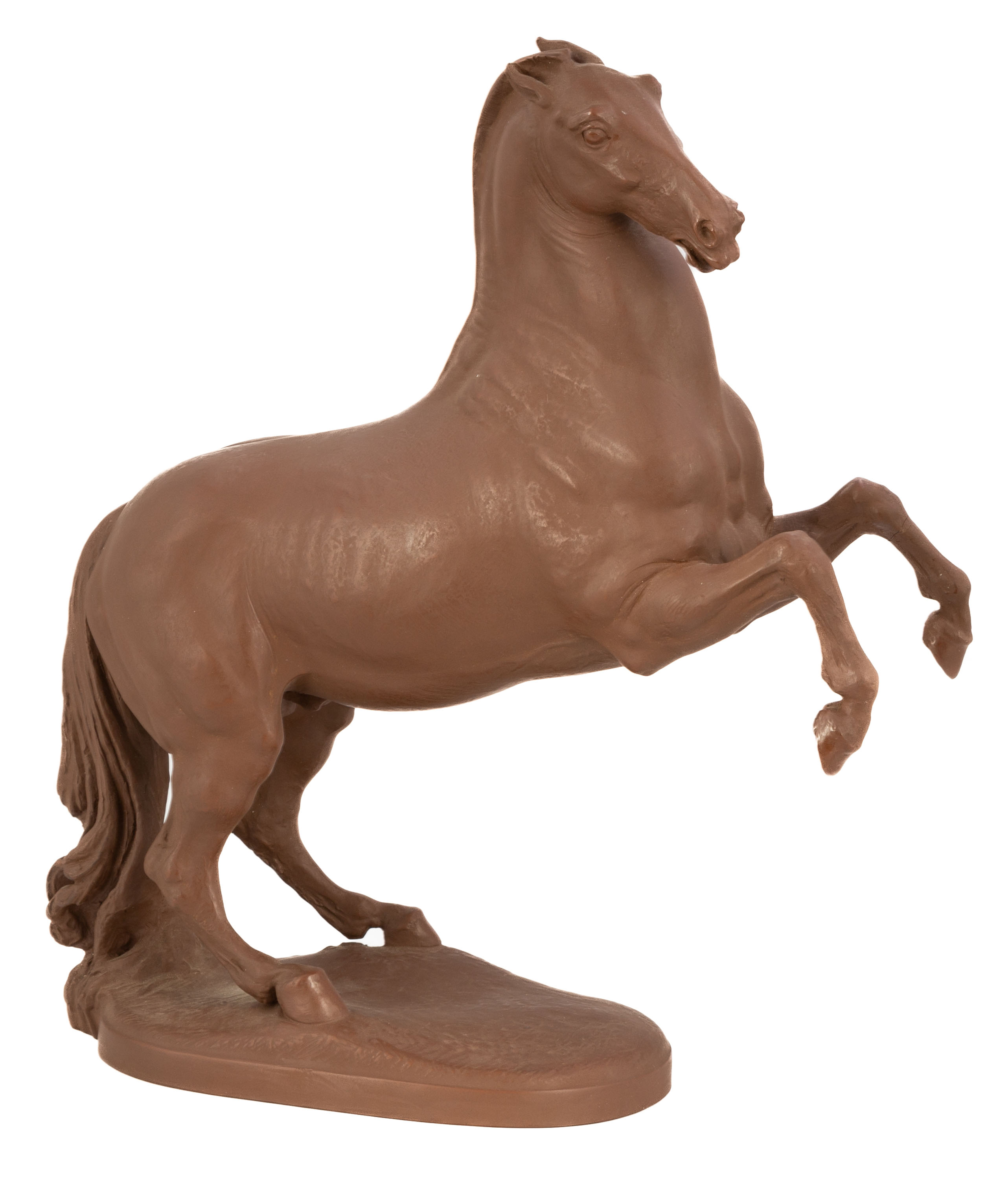 MEISSEN BOETTGER STONEWARE HORSE 28d3b3