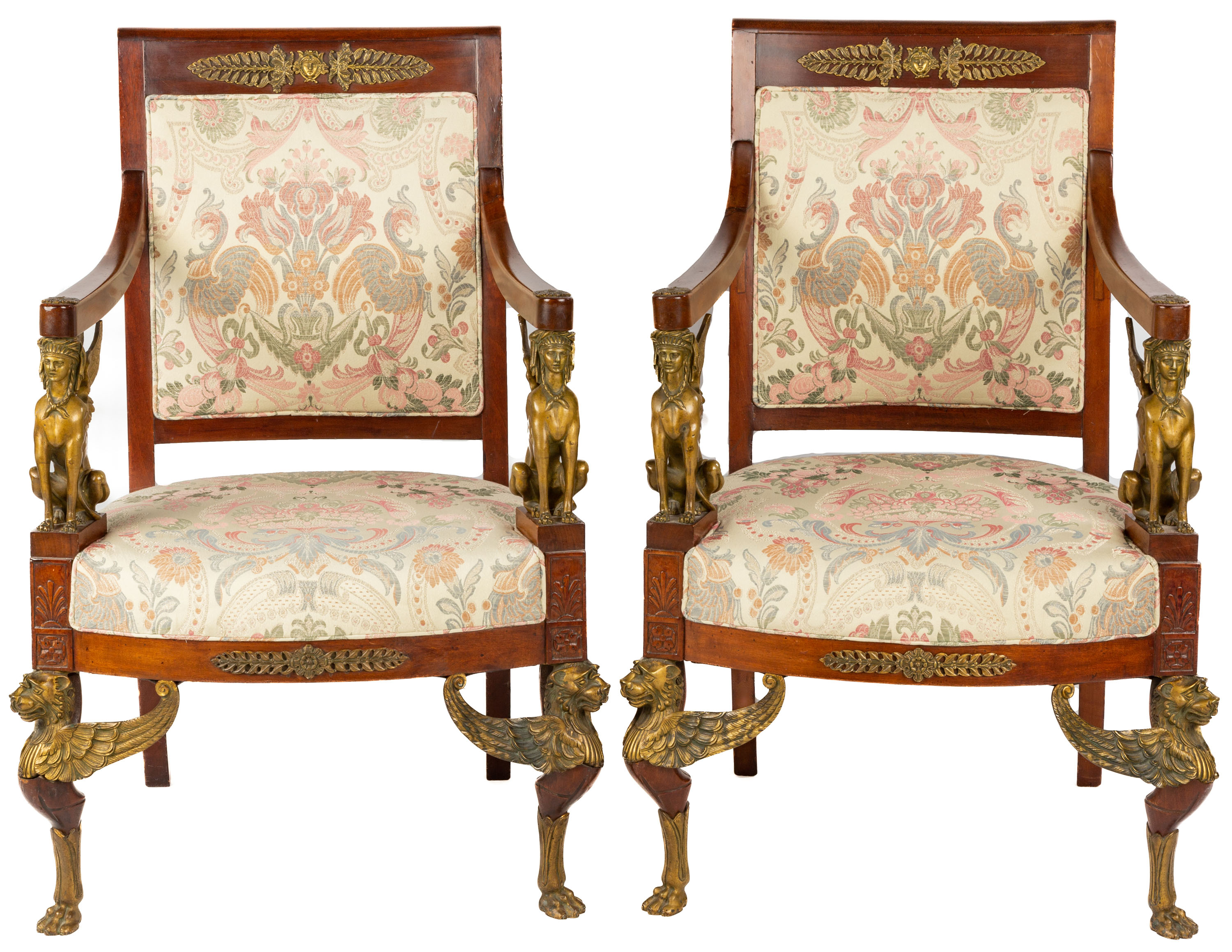 PAIR OF FRENCH EGYPTIAN REVIVAL