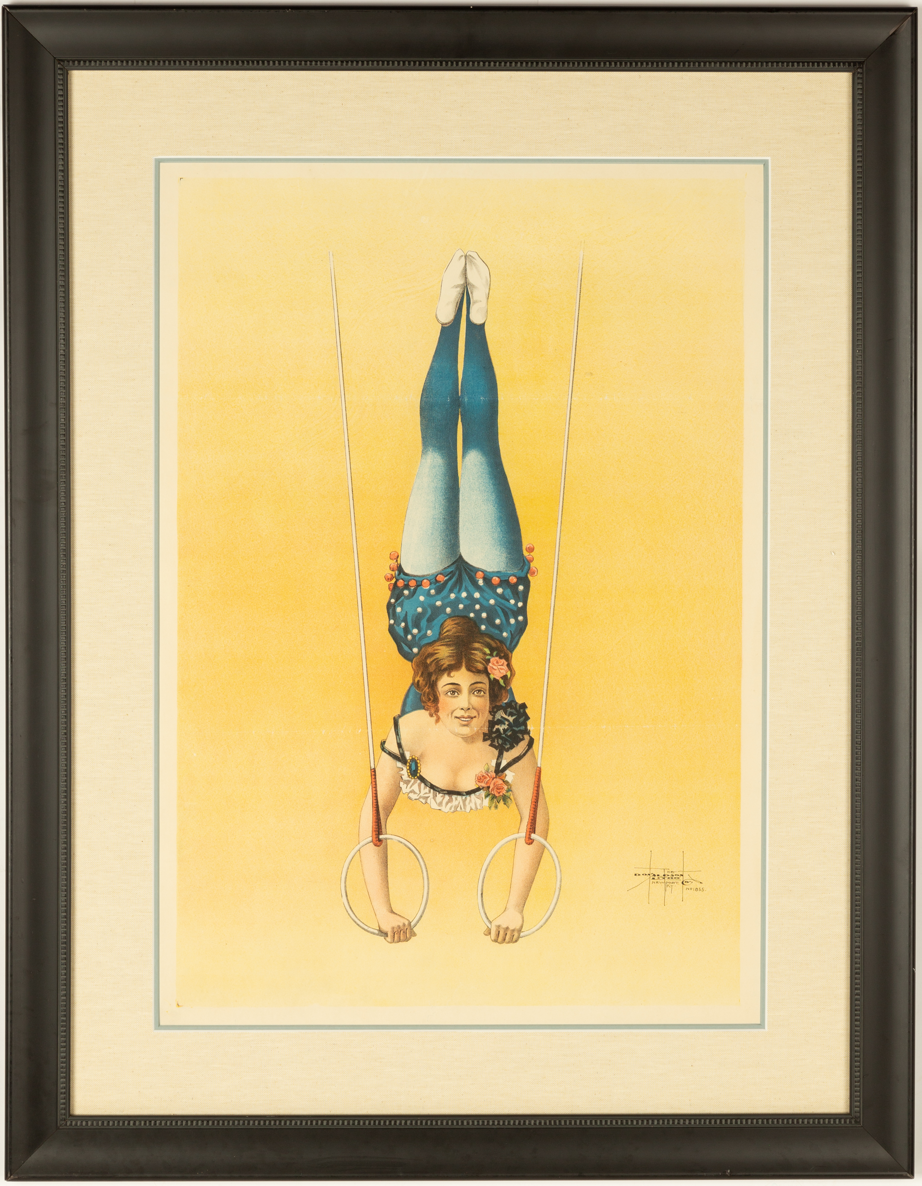CIRCUS ACROBAT WOMAN ON RINGS  28d4f4
