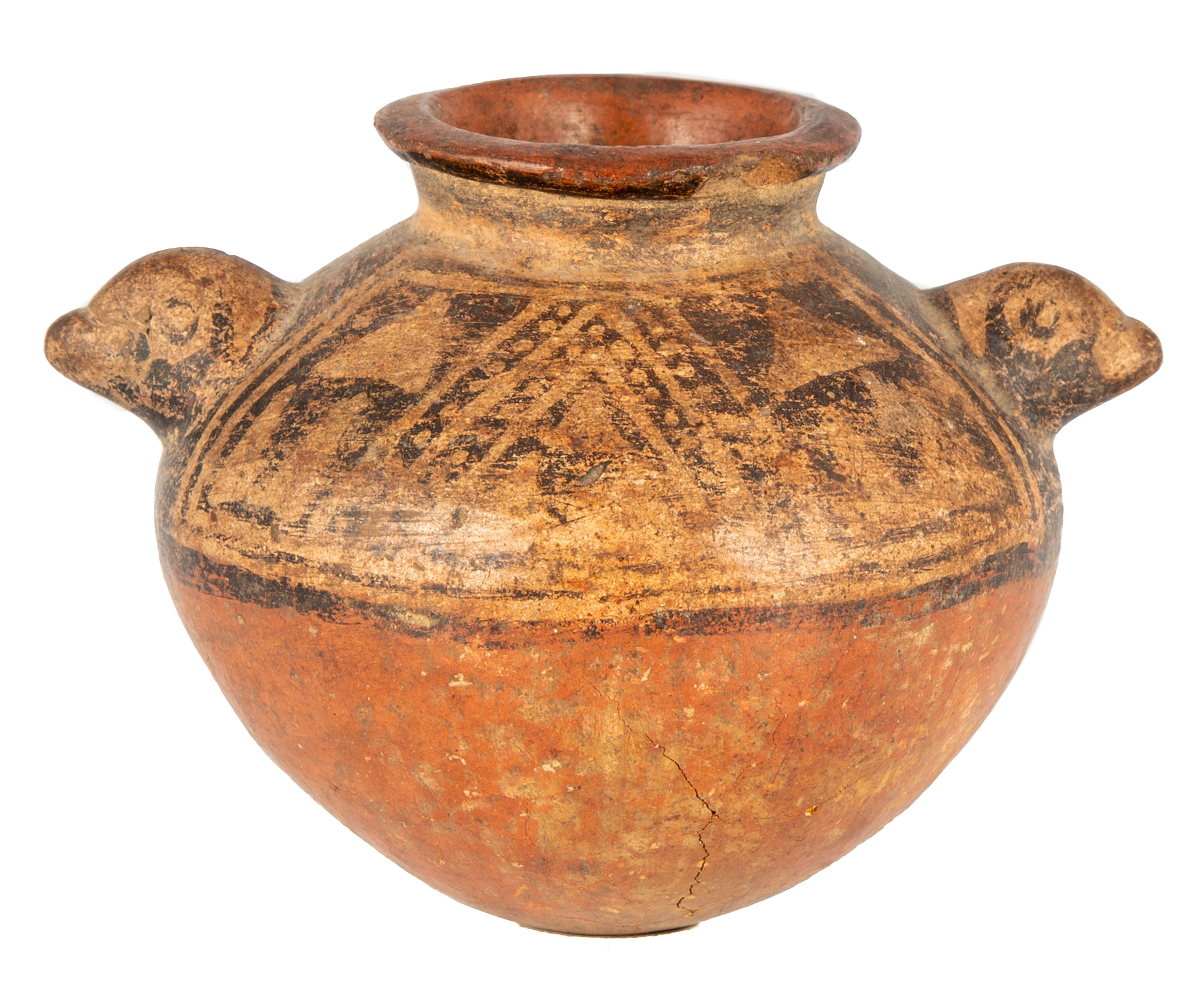 PRE COLUMBIAN EFFIGY POT Pre Columbian 28d506