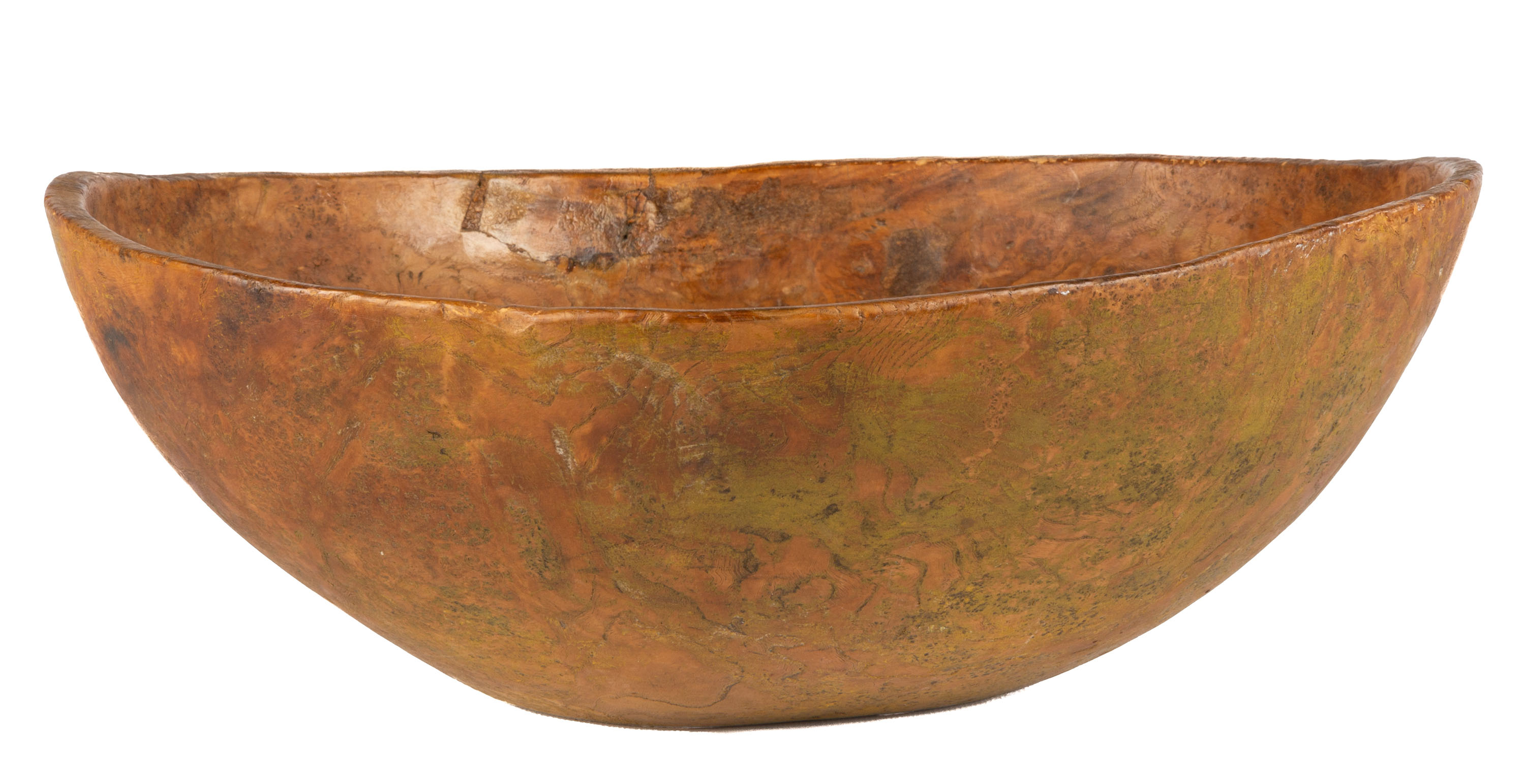 BURL BOWL 19th century. Old patina.