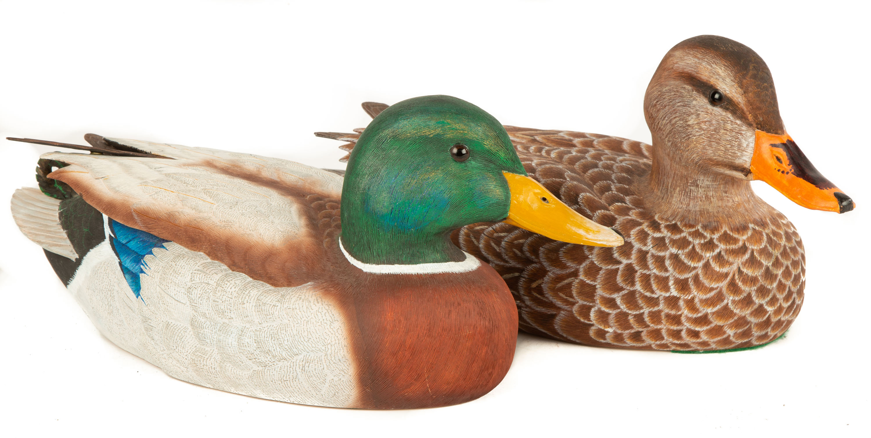  2 CAPT GEORGE SCHMITT DUCK DECOYS 28d54c