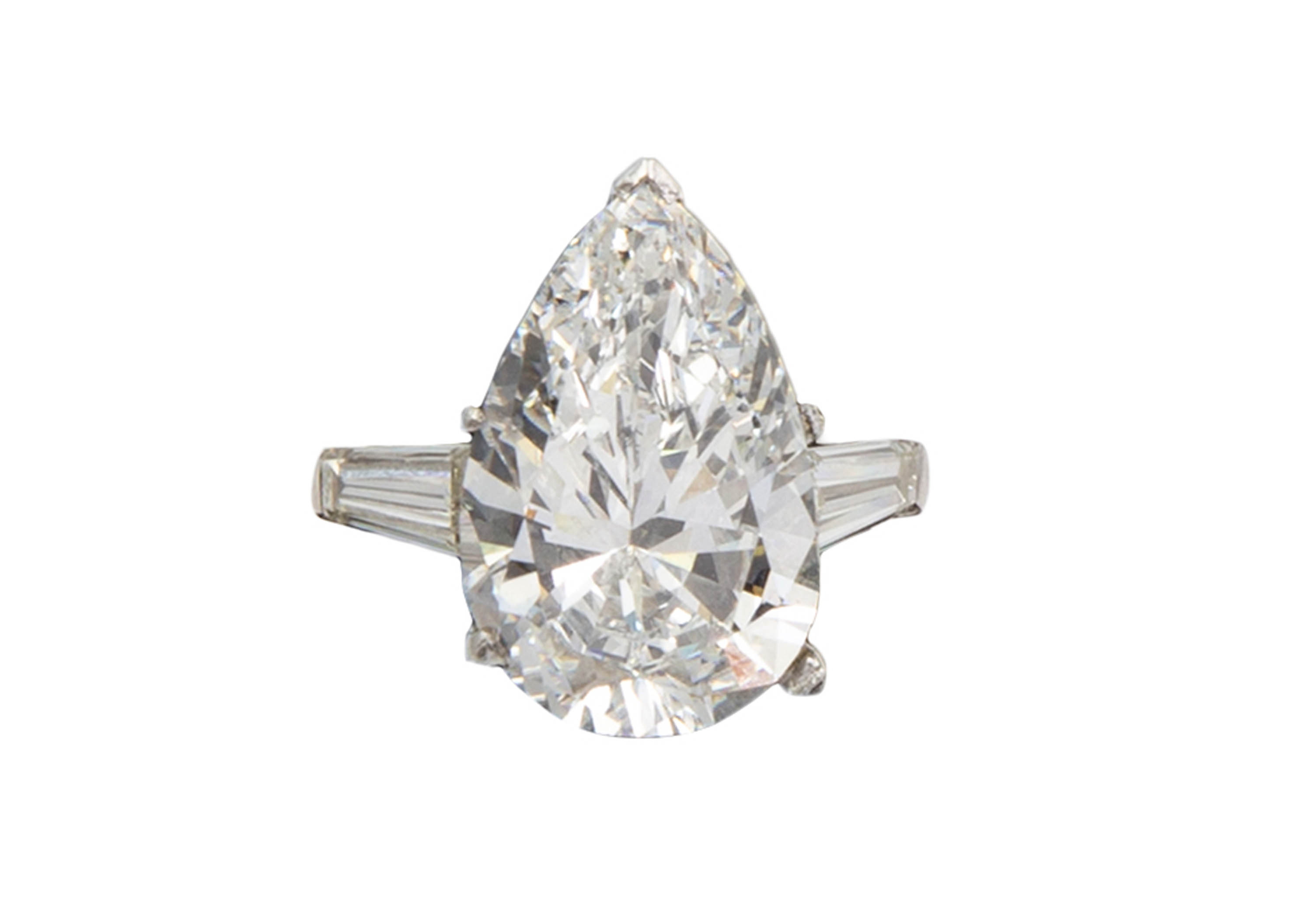 9 09 CT PEAR SHAPED DIAMOND RING 28d56c