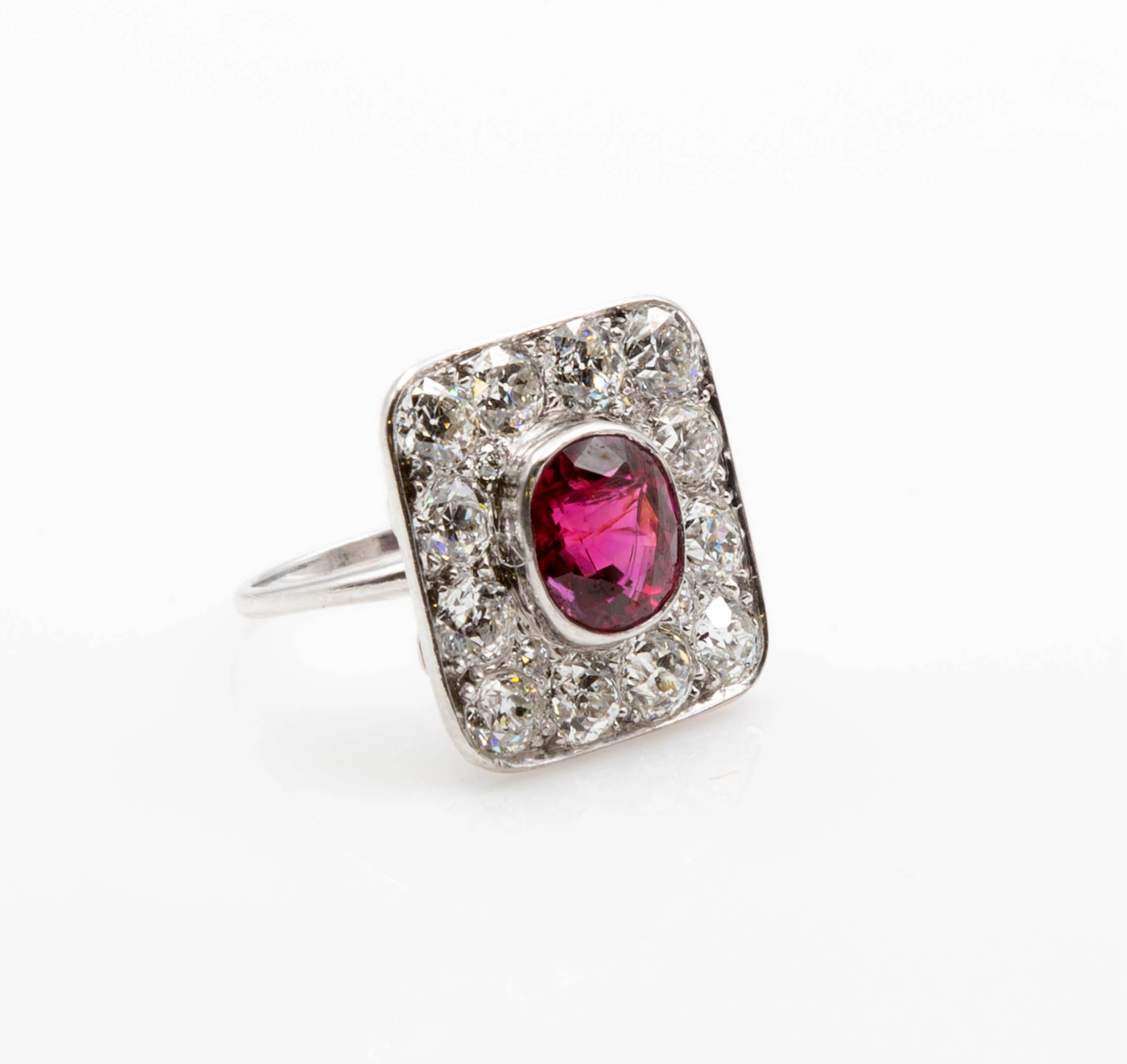 2 57 CT RUBY DIAMOND AND PLATINUM 28d570