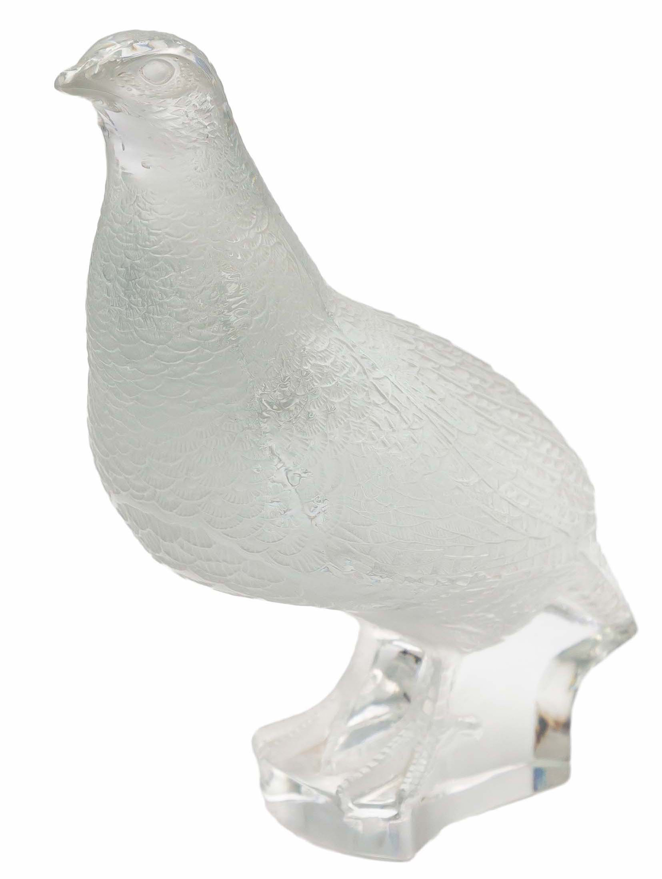 LALIQUE PHEASANT Made in France. Acid