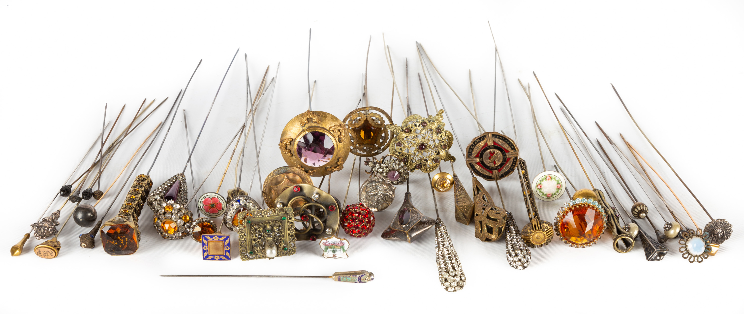 19TH/20TH CENTURY HATPINS Including