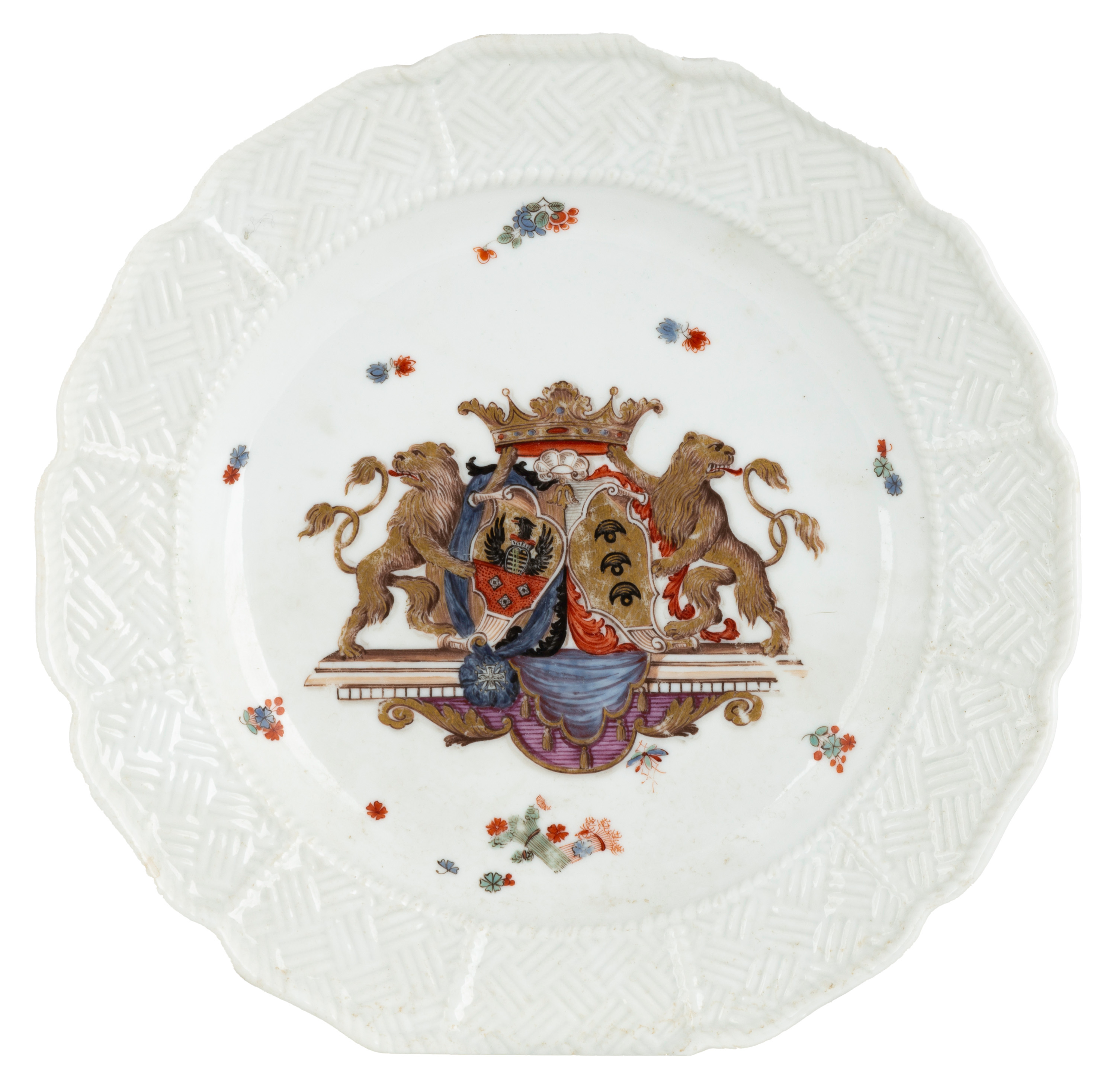 SULKOWSKI ARMORIAL PORCELAIN PLATE 28d6cd