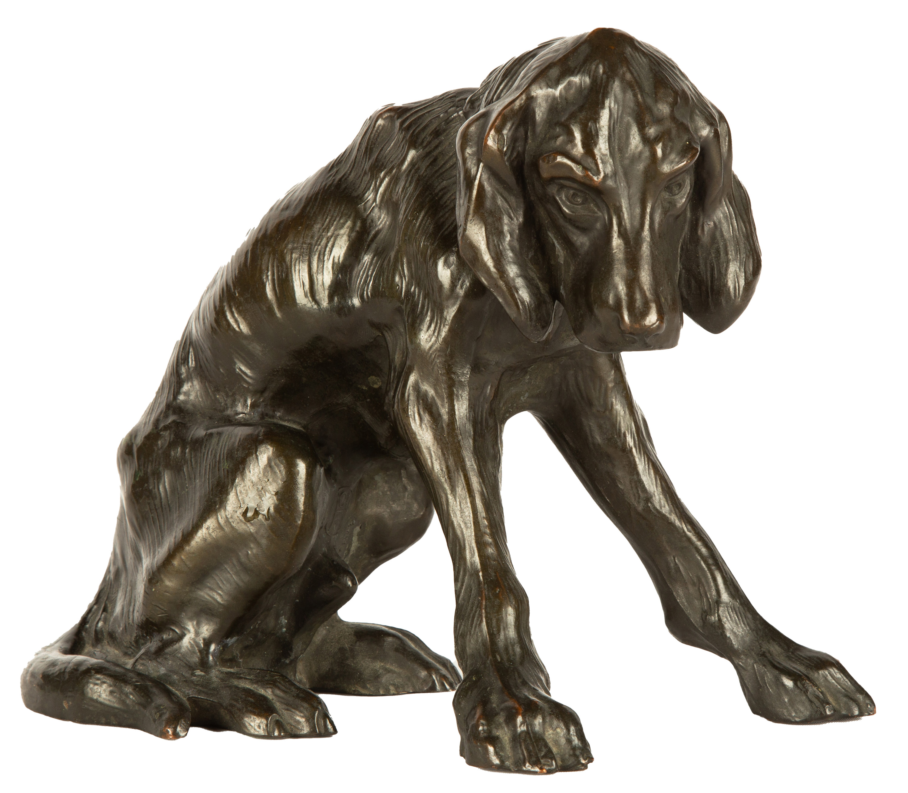 JL DRUCKLIEB BRONZE DOG Early 20th 28d6d7