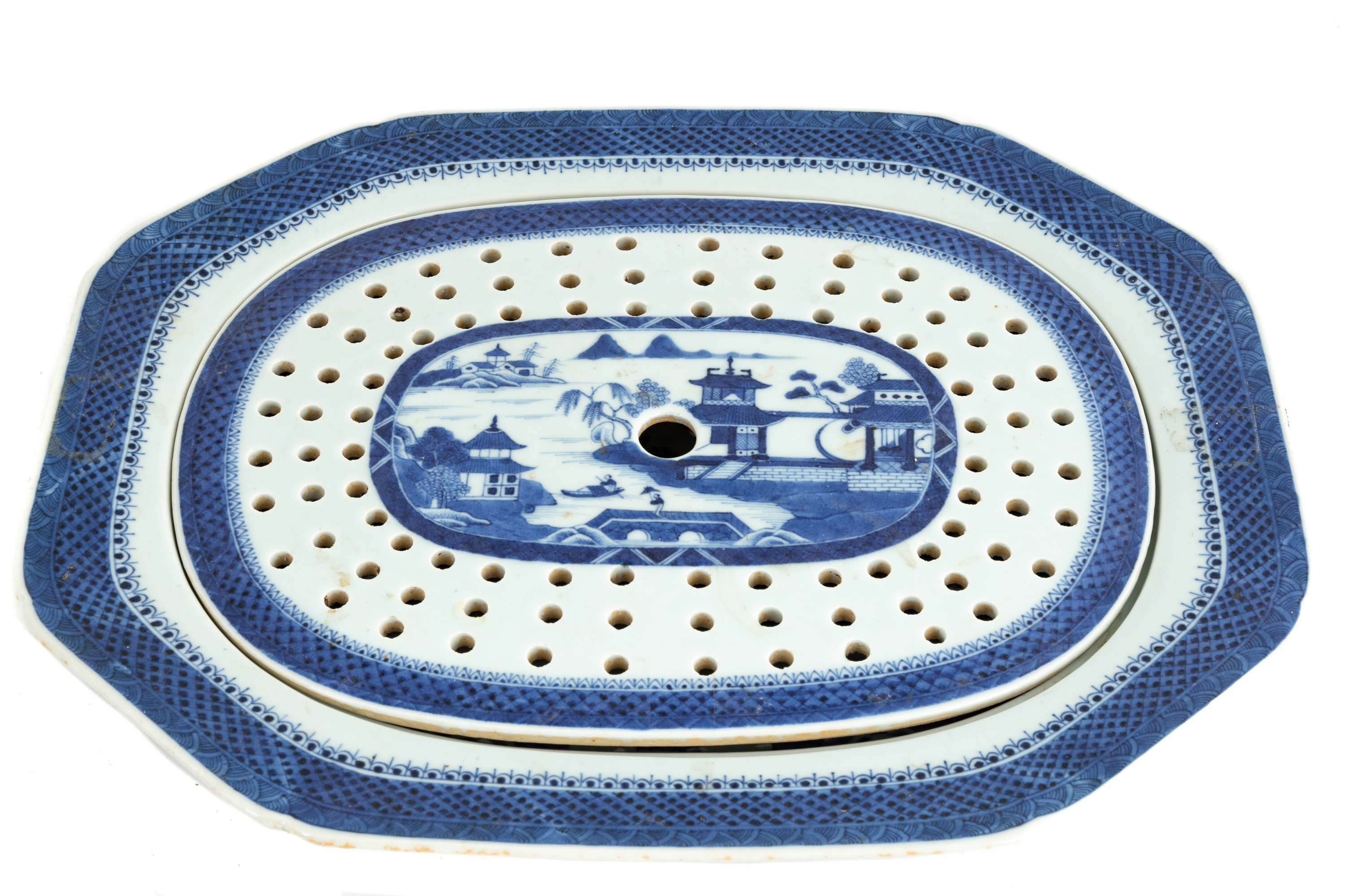 CANTON BLUE WHITE PLATTER WITH 28d6dd