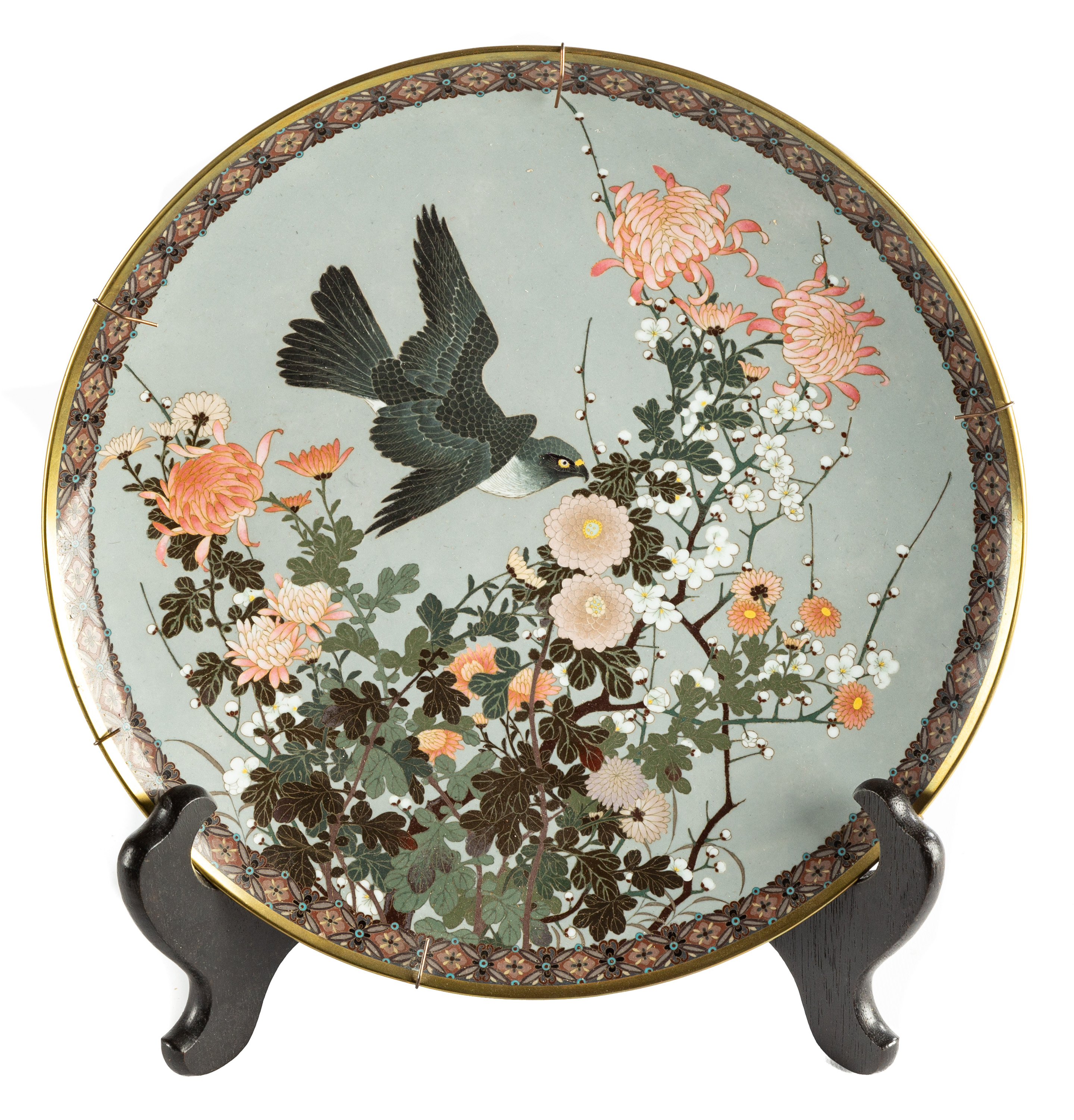 JAPANESE CLOISONN PLATE circa 28d742