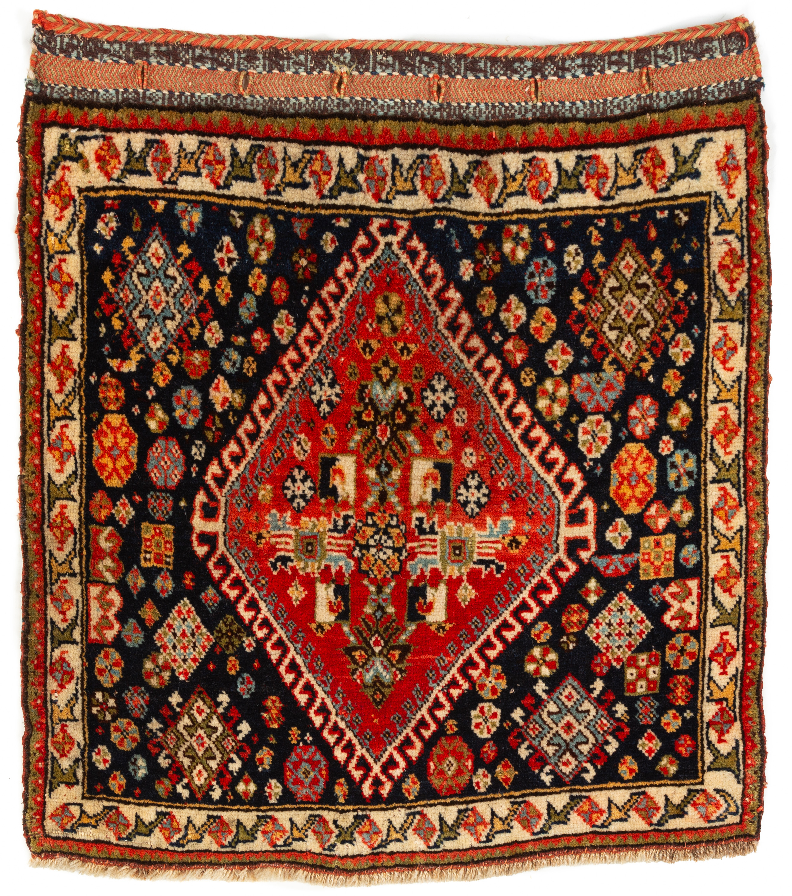  2 BAG FACE ORIENTAL RUGS Early 28d761