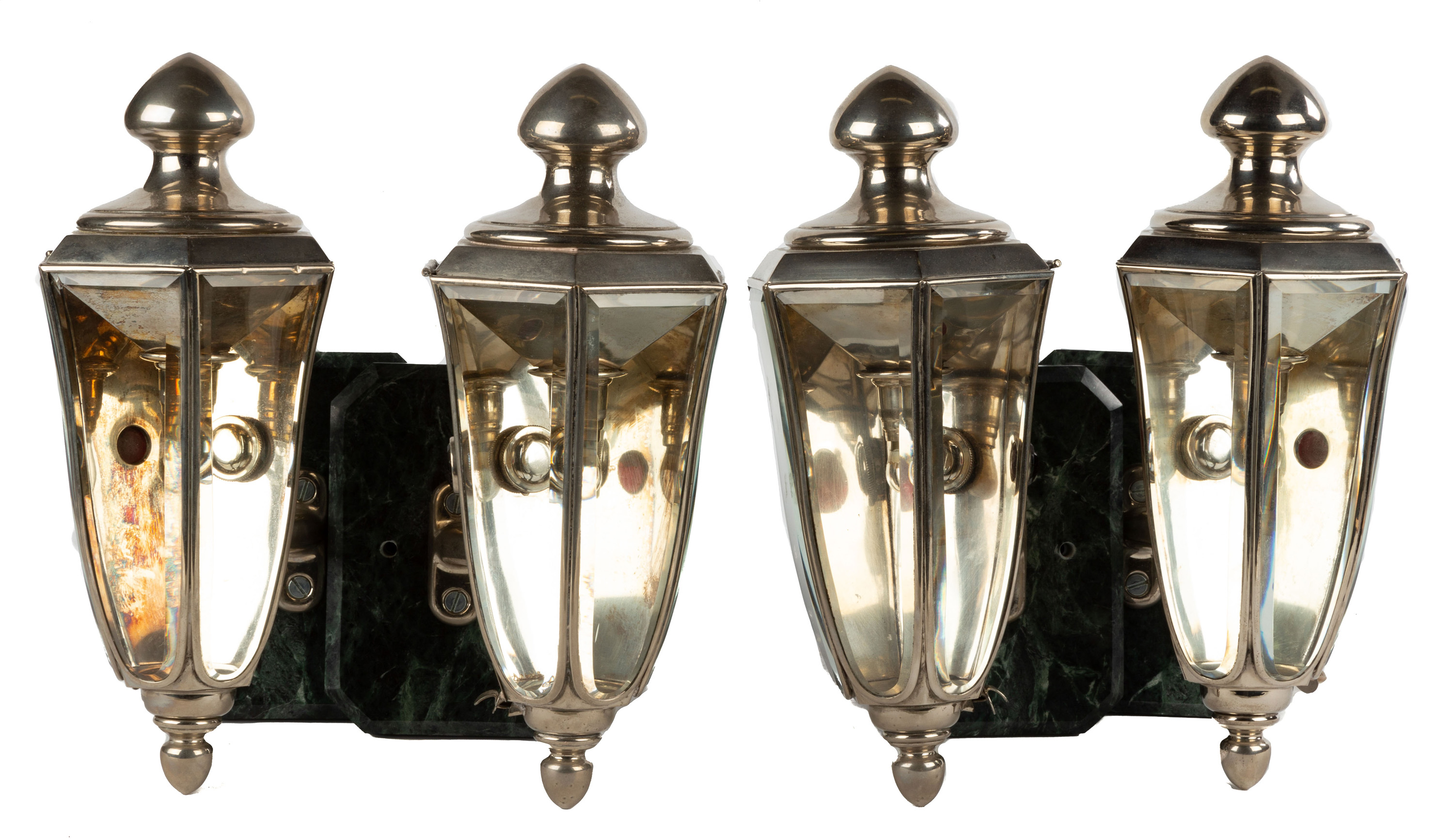  4 PIERCE ARROW CAR LAMPS Early 28d79f