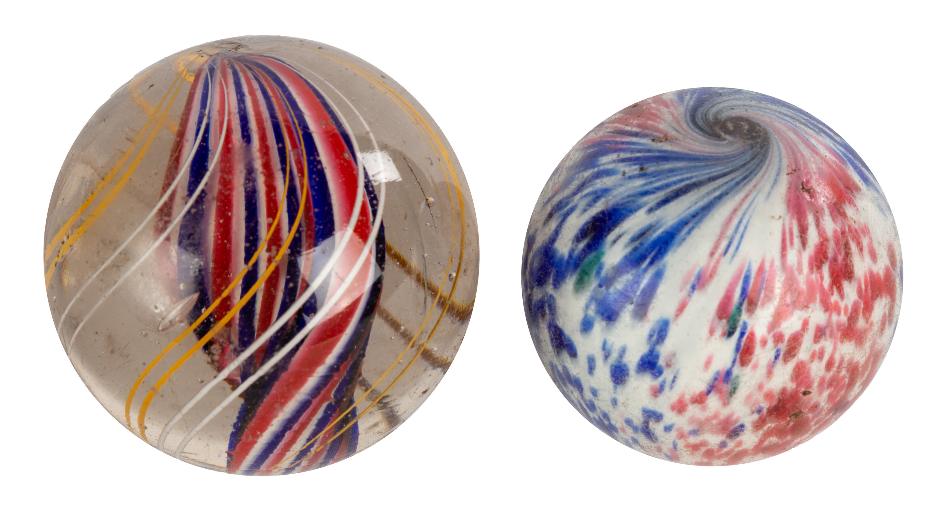 SWIRL AND ONION SKIN GLASS MARBLES 28d7a1