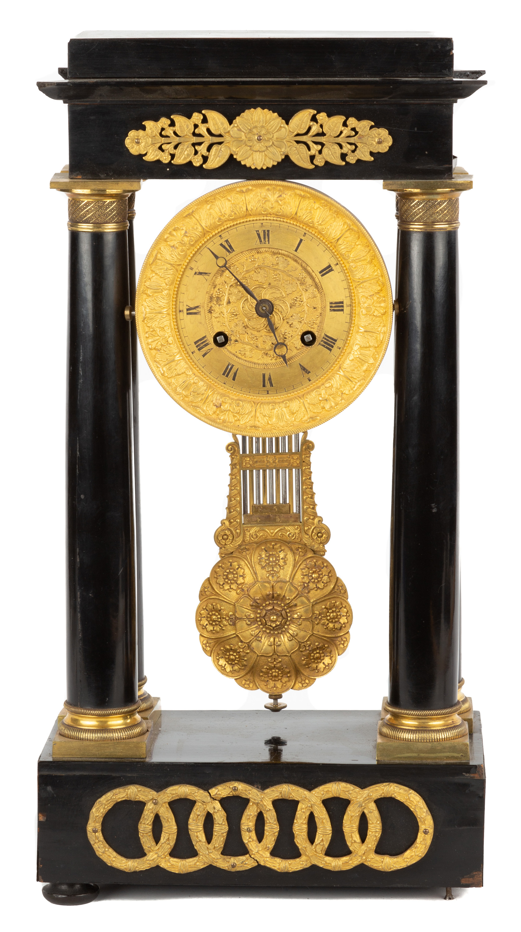 FRENCH PORTICO CLOCK 19th century  28d7aa