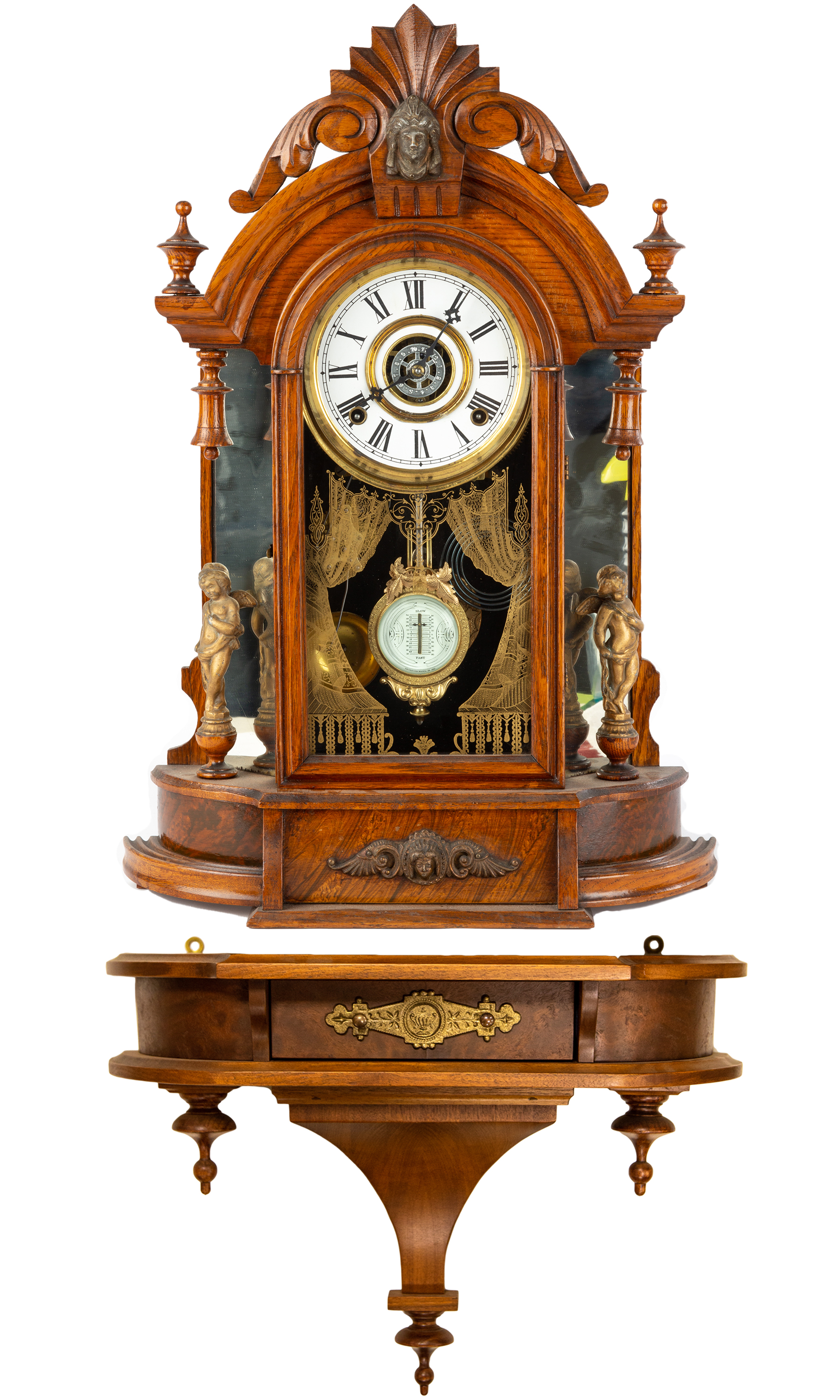 GILBERT AND CO. OCCIDENTAL SHELF CLOCK