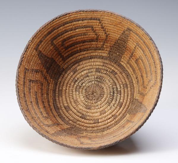 A PIMA INDIAN BASKET WITH ANGULAR