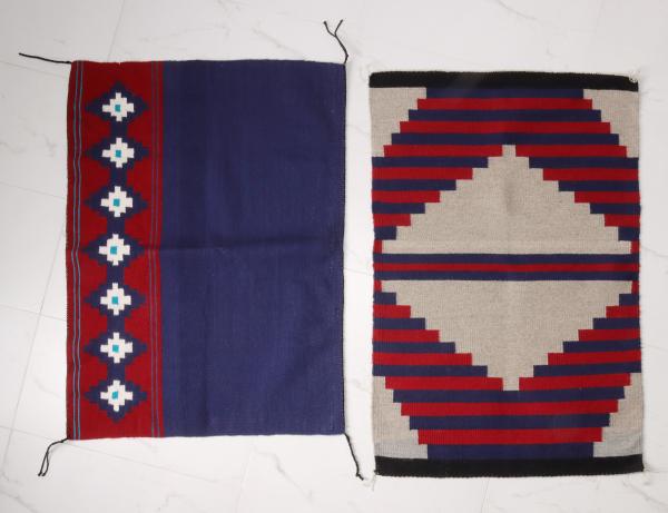 TWO CONTEMPORARY NAVAJO SADDLE 28e145