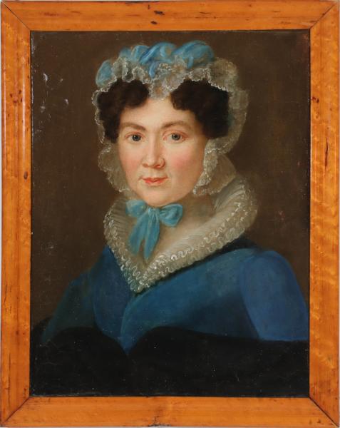 AN EARLY 19TH C. PORTRAIT OF WOMAN
